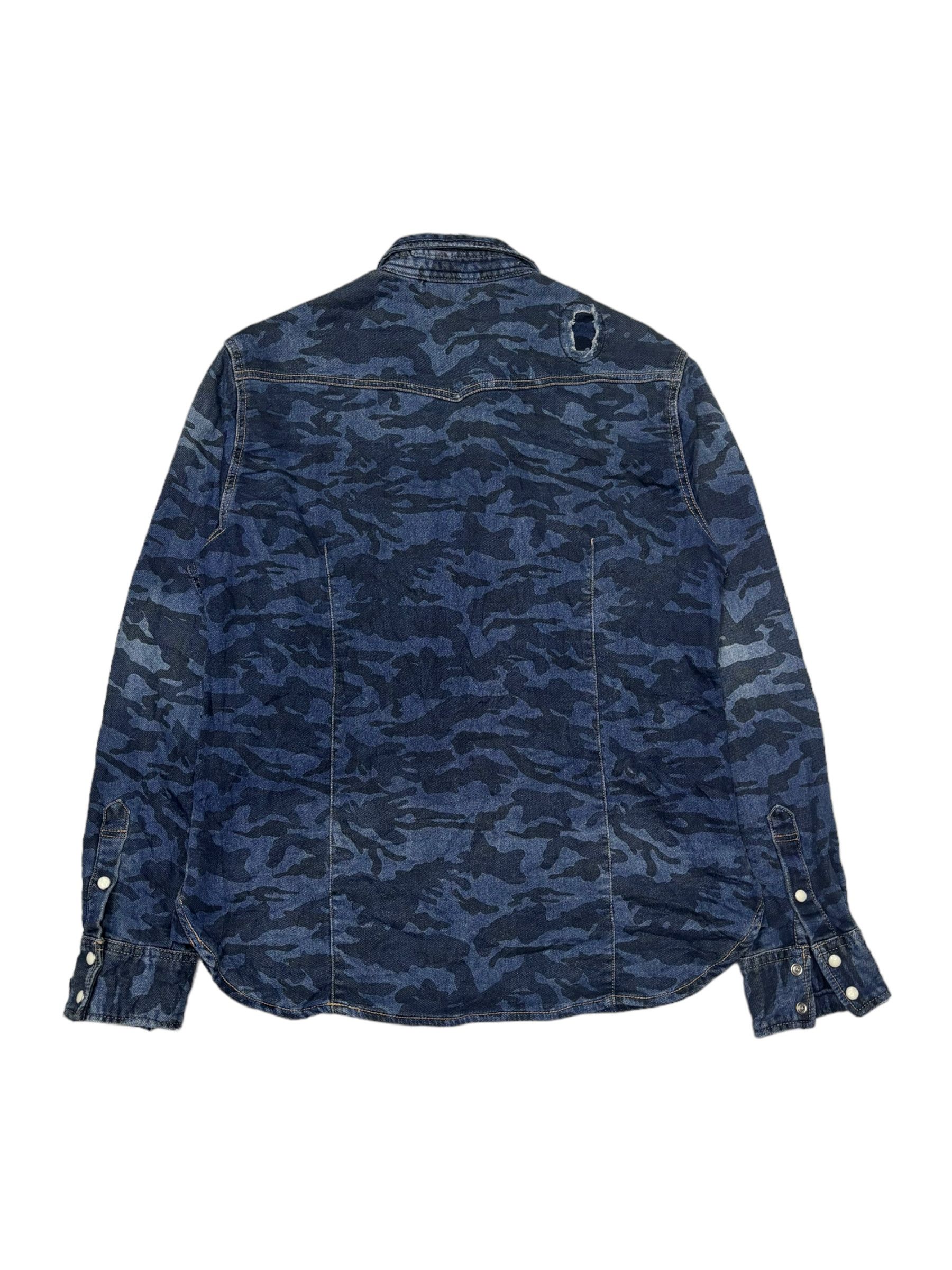 Comme des Garcons COMME DES GARCONS HOMME BORO PATCHWORK CAMO BUTTON SHIRT Size US S / EU 44-46 / 1 - 2 Thumbnail