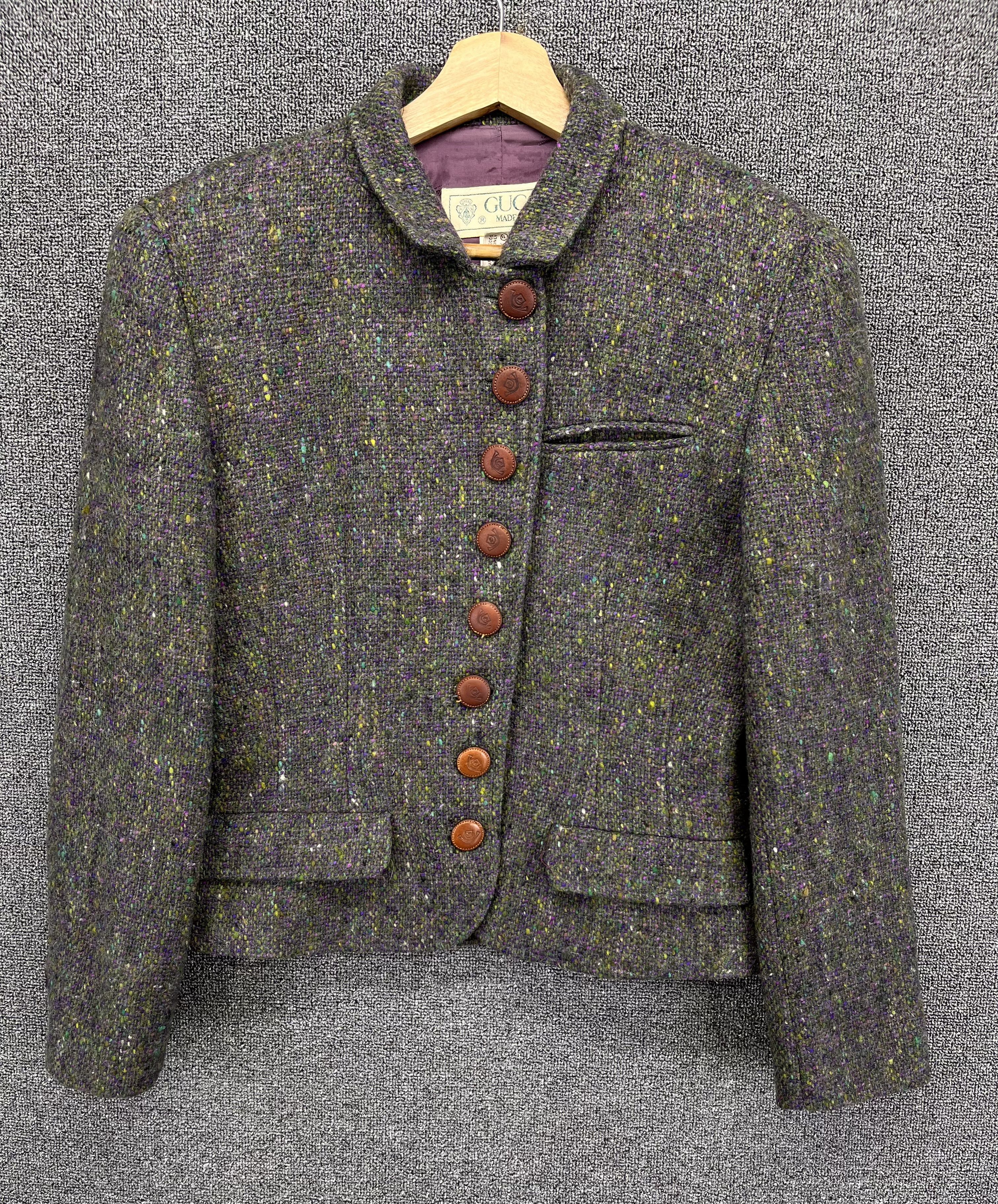 Gucci Vintage 90s Gucci Made in Italy Rare Wool Cardigan Jacket Size M / US 6-8 / IT 42-44 - 1 Thumbnail