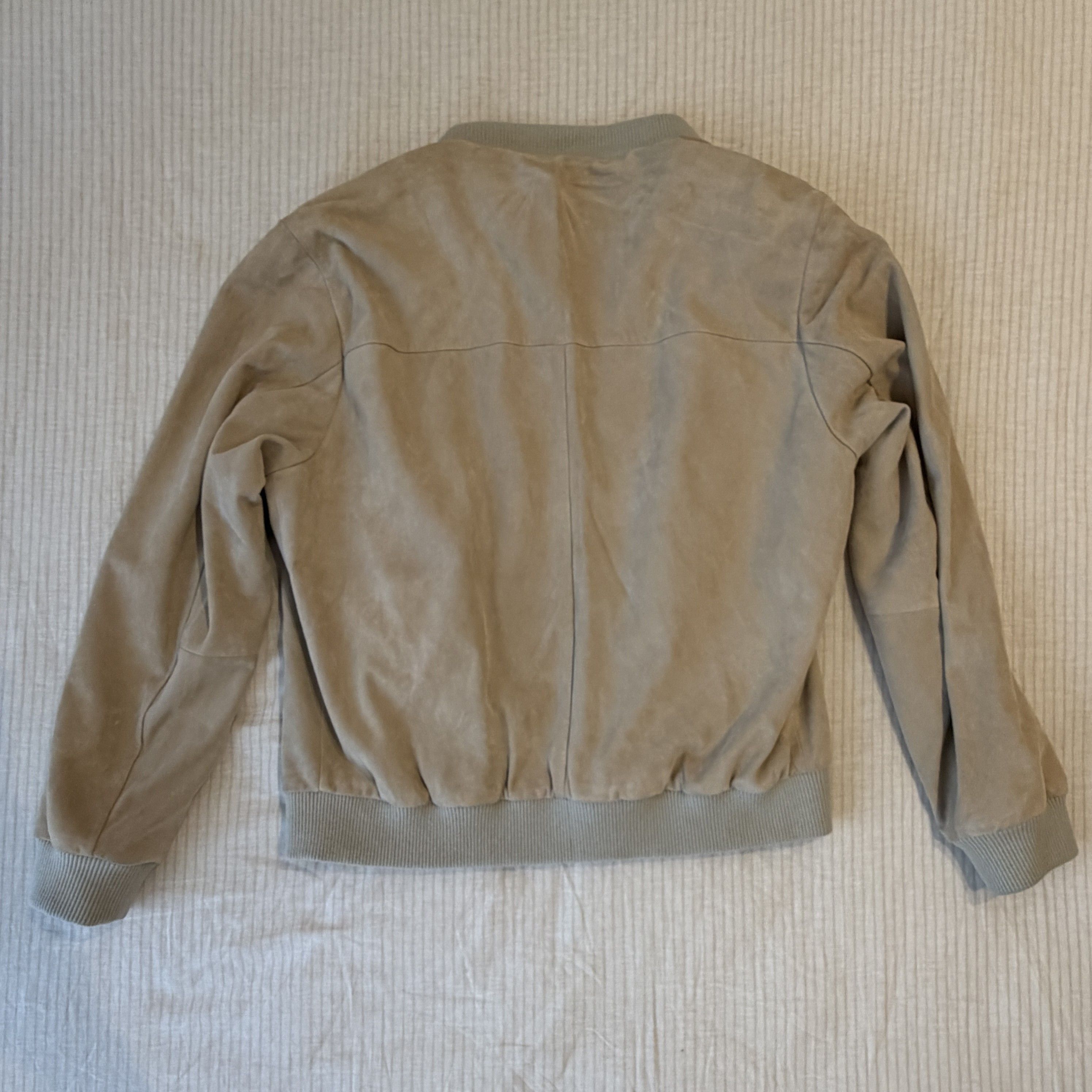 Hugo Boss BOSS x Beckham Suede Bomber Jacket Brown Size L Size US L / EU 52-54 / 3 - 3 Thumbnail