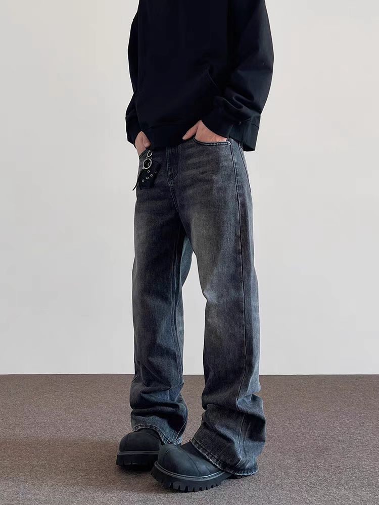 Japanese Brand × Jean High street washed old straight tube micro flared jeans Size US 34 / EU 50 - 4 Thumbnail