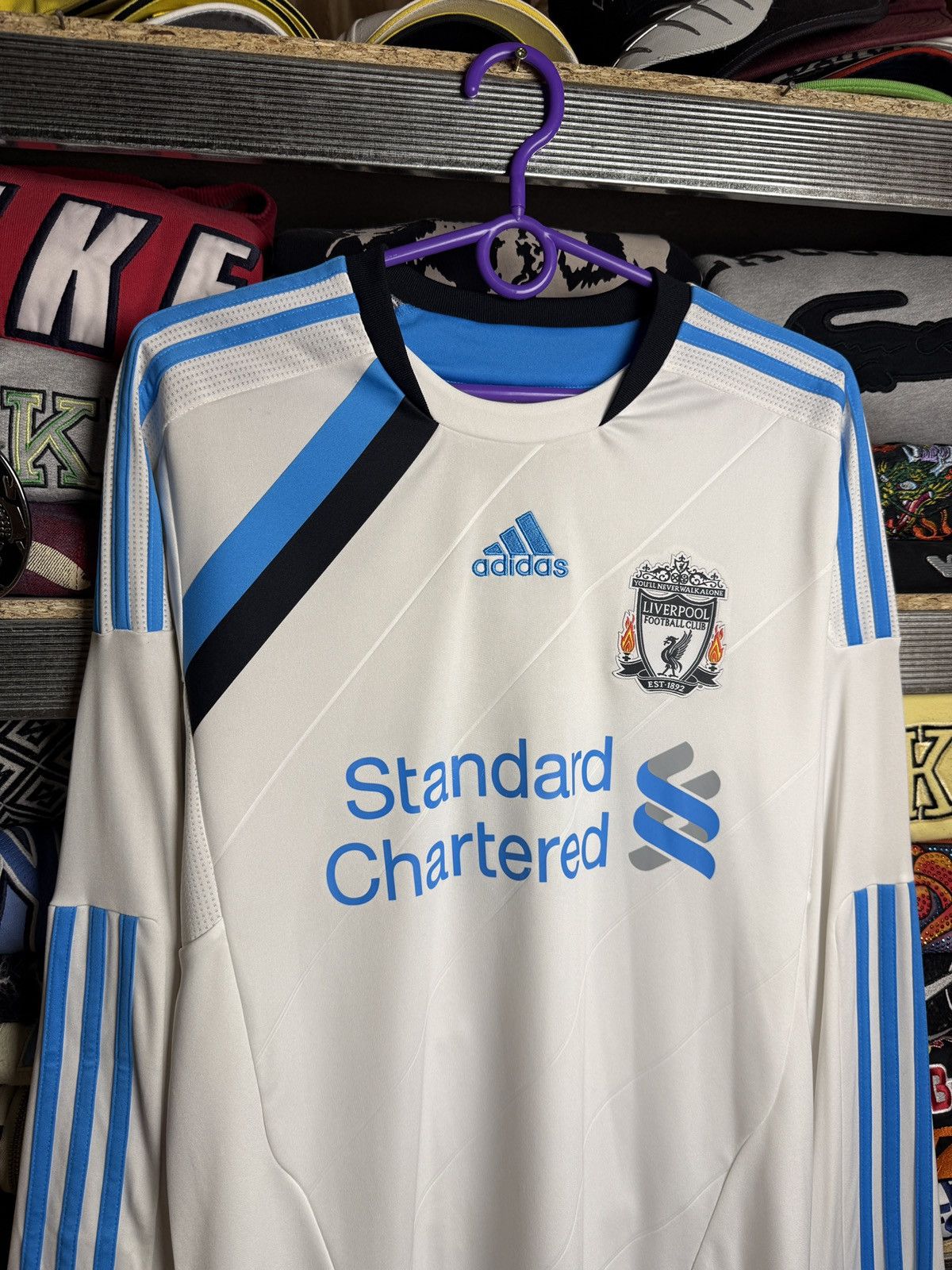 Adidas Liverpool Away Football Jersey Adidas Soccer Retro SUAREZ #7 Size US S / EU 44-46 / 1 - 3 Thumbnail
