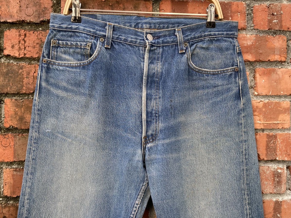 Levi's × Levi's Vintage Clothing × Vintage W35x33.5 Vintage levi's 501 made in USA faded Size US 35 - 4 Thumbnail