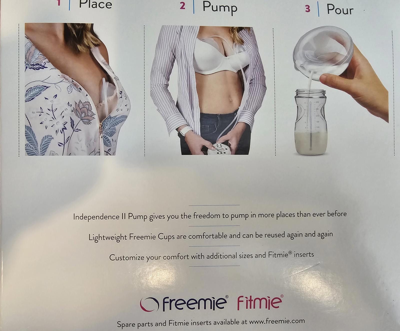 Designer NWT Freemie Independence 2 Breast Pump Sealed Hands Free Size ONE SIZE - 4 Thumbnail