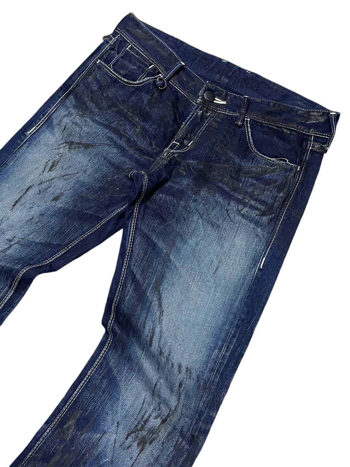 GOSTAR DE FUGA × Vanquish Vanquish Japan Paint Coated Flared Jeans Size US 32 / EU 48 - 4 Thumbnail
