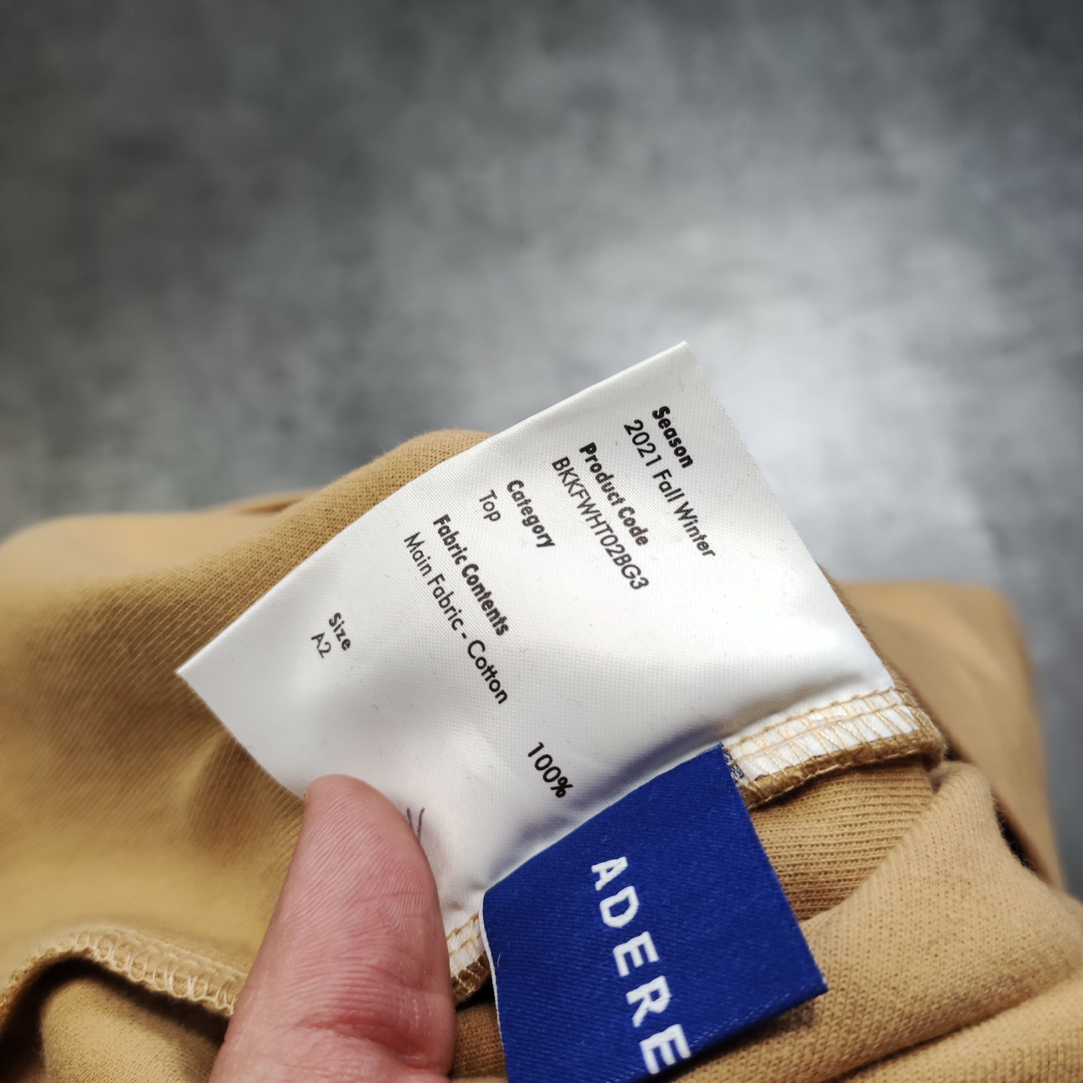 Ader Error × Maison Kitsune Maison Kitsune x Ader Error Blue Yoga Fox Beiger Heavy Tee Size US M / EU 48-50 / 2 - 9 Thumbnail