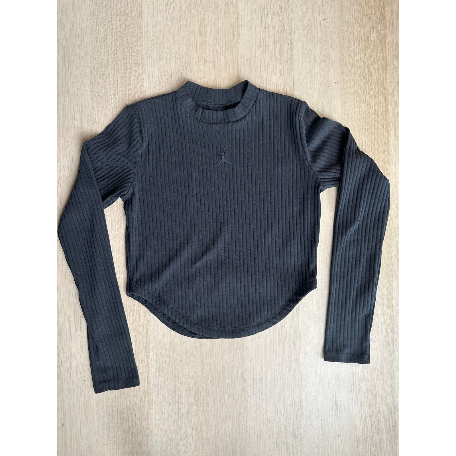 Jordan Brand Jordan Black Ribbed Crewneck - Size M - New Size M / US 6-8 / IT 42-44 - 1 Thumbnail