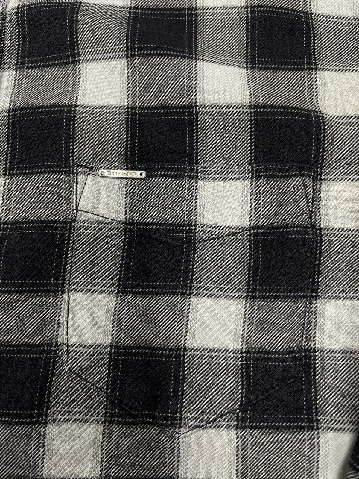 Diesel Mens Diesel Shirt In a Cage Black/White Size US L / EU 52-54 / 3 - 5 Thumbnail