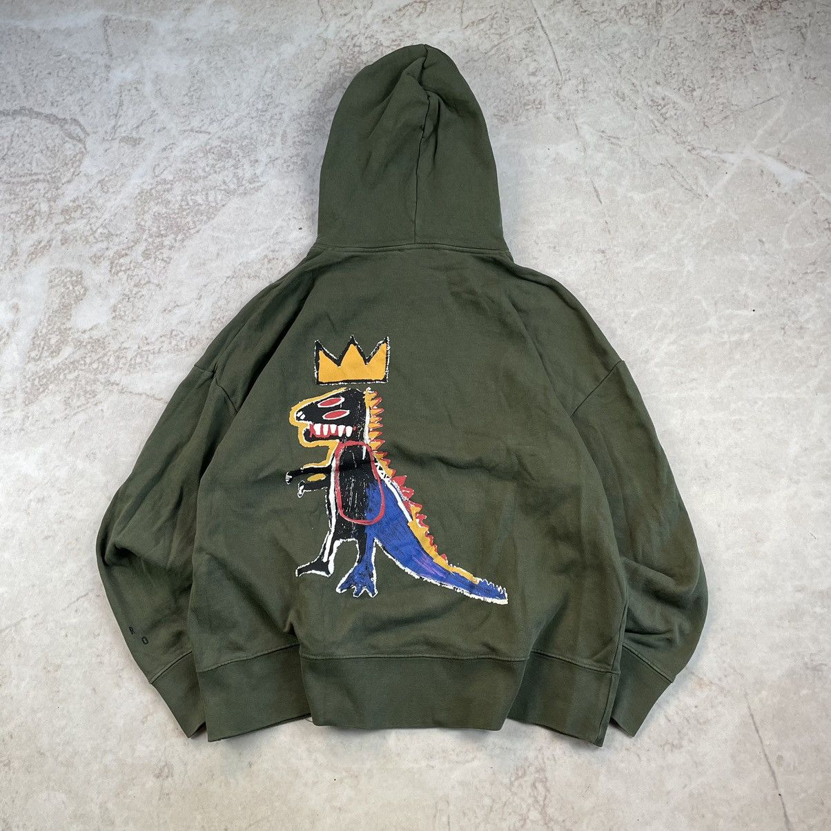 Basquiat beigelegten Dinosaur Hoodie