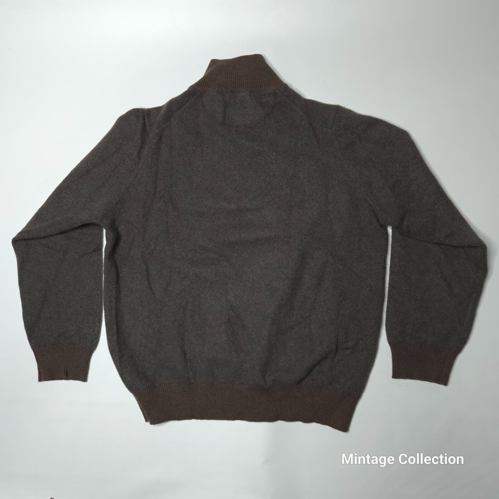 Luciano Barbera LUCIANO BARBERA GRAY 1/4 ZIP ASHMERE SWEATER MADE IN ITALY Size US L / EU 52-54 / 3 - 9 Thumbnail