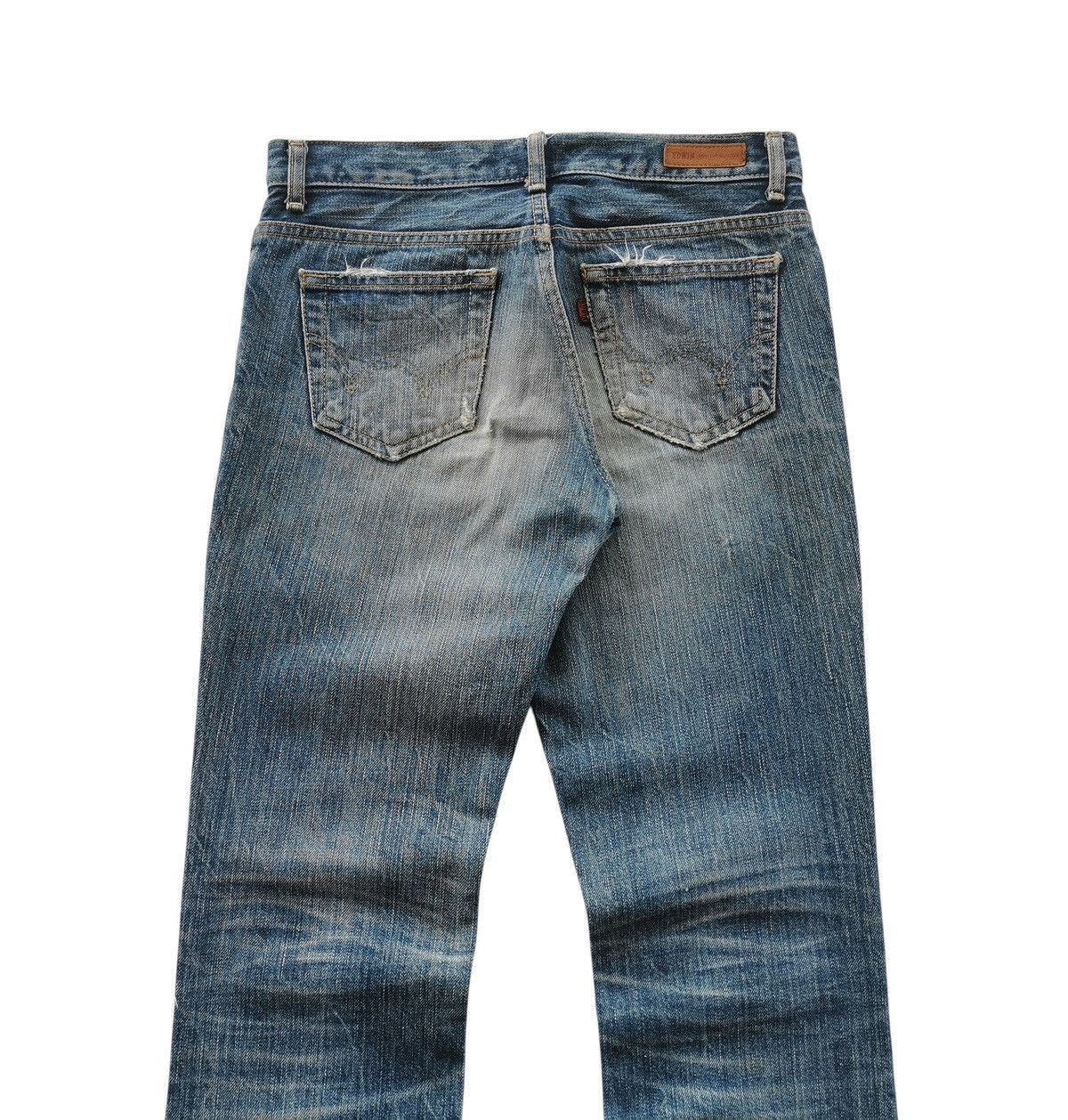Tornado Mart Thrashed Miss Edwin Flare Denim Jeans Size 28" / US 6 / IT 42 - 8 Thumbnail