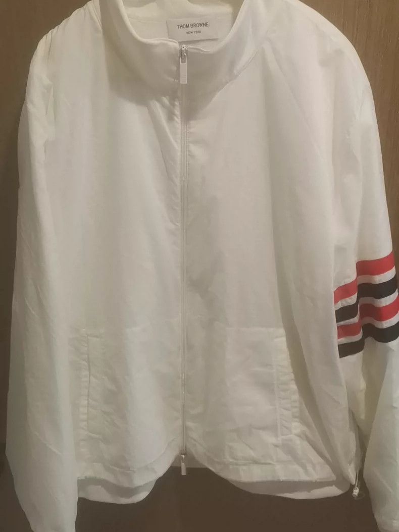Thom Browne TB Nylon Stand Collar Jacket