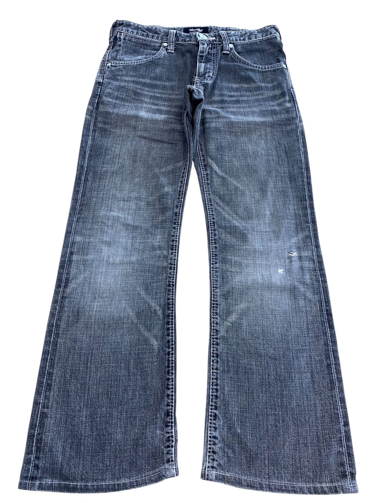 Wrangler Vintage Wrangler Brand Faded Whiskers Style Jeans Size US 31 - 1 Thumbnail