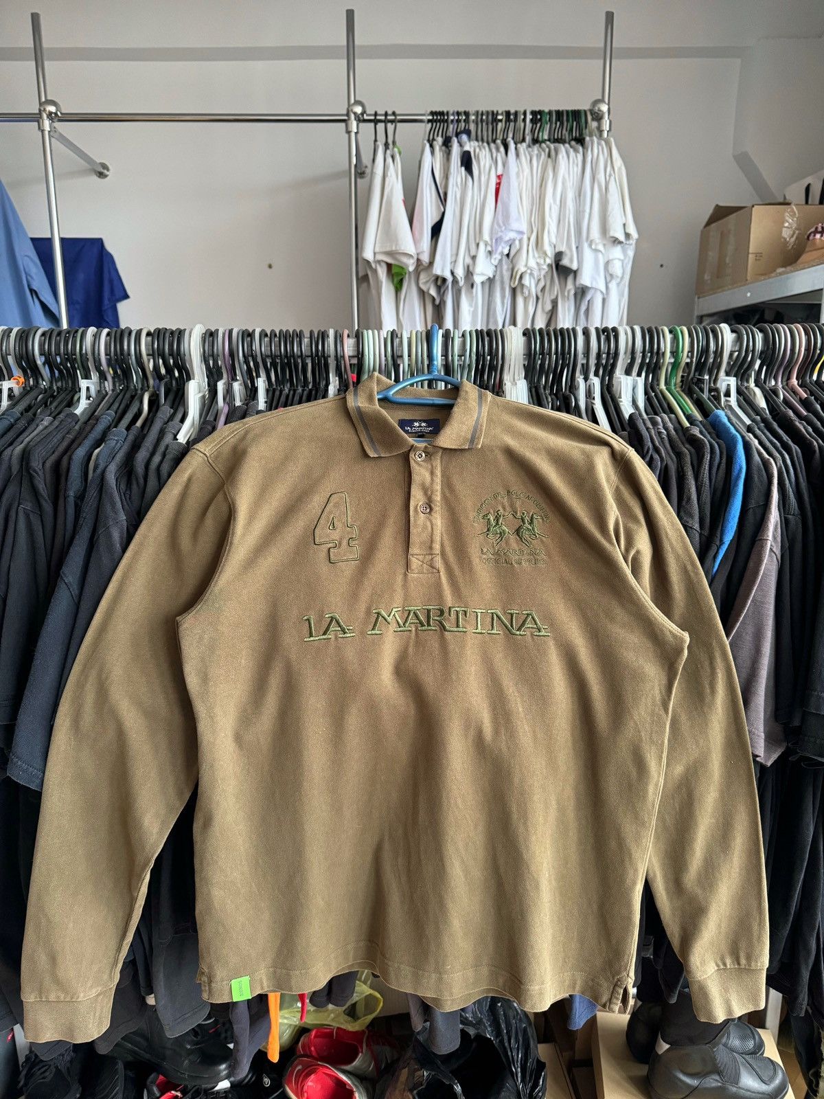 La Martina La Martina Polo Long Sleeve Military Size US L / EU 52-54 / 3 - 1 Thumbnail
