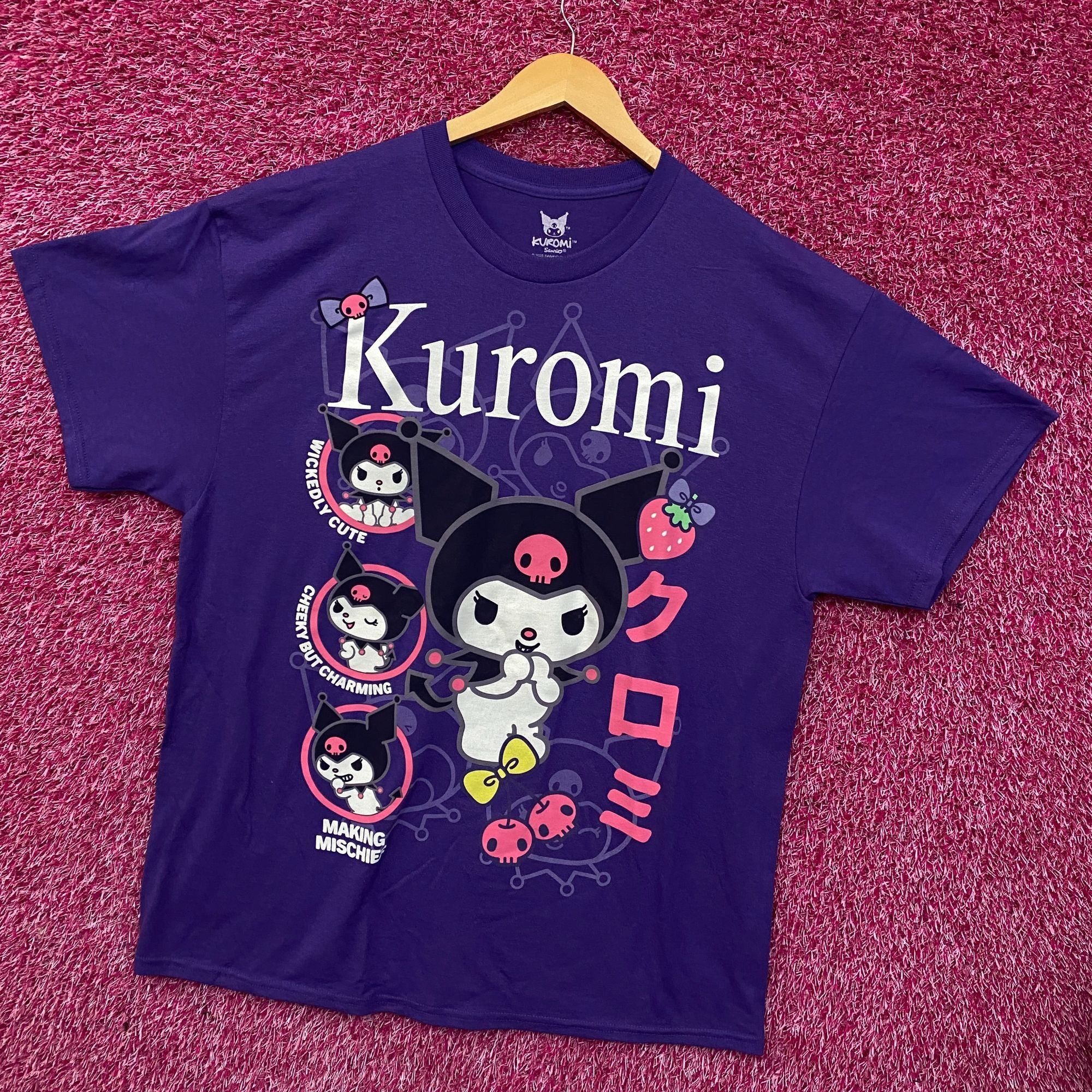 Disney Sanrio Kuromi Bioworld Cute Collage T-Shirt XL Size US XL / EU 56 / 4 - 3 Thumbnail