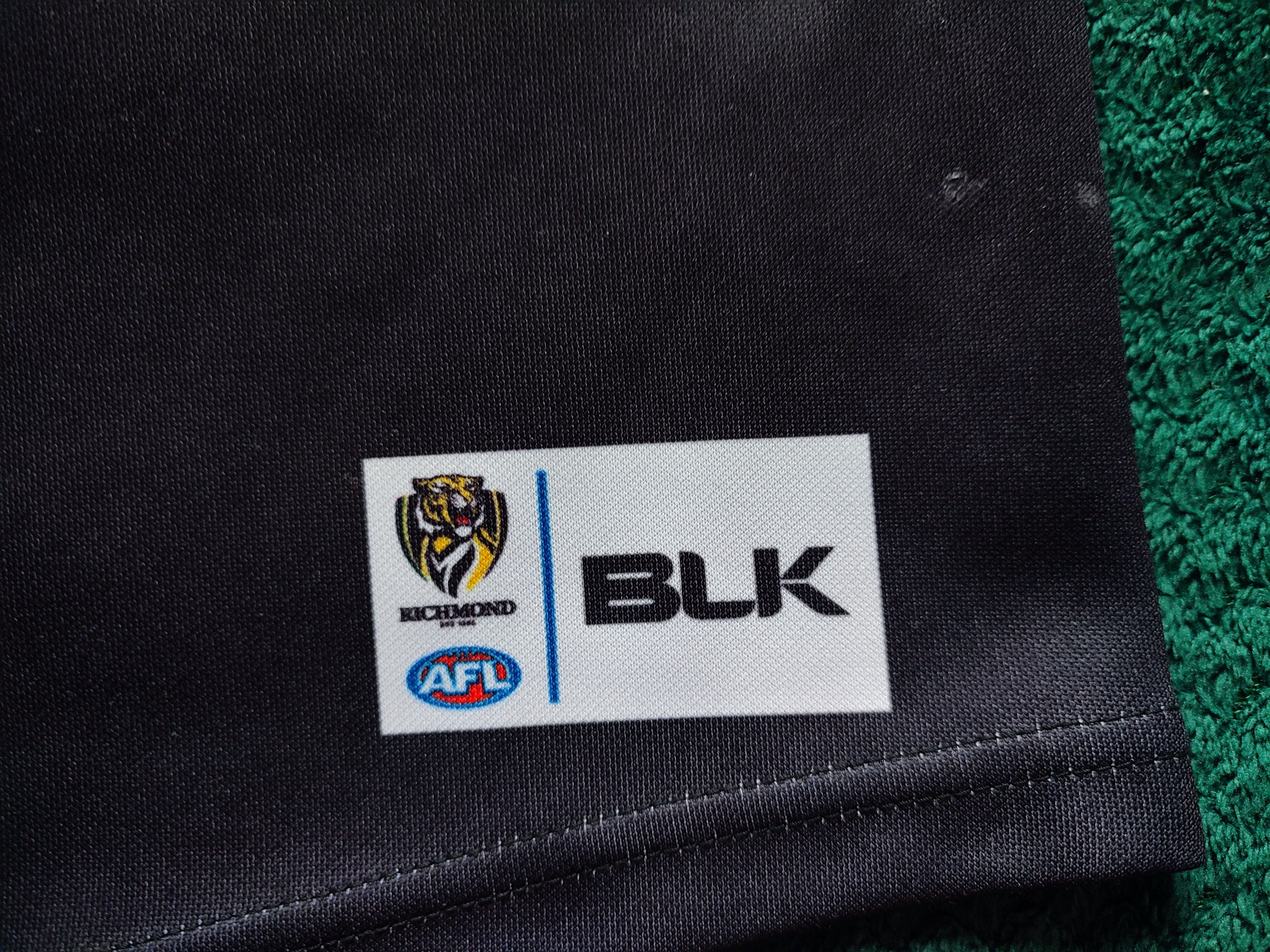 Blk Dnm Richmond Tigers AFL Australian Football BLK Jersey Vest Size US S / EU 44-46 / 1 - 8 Thumbnail