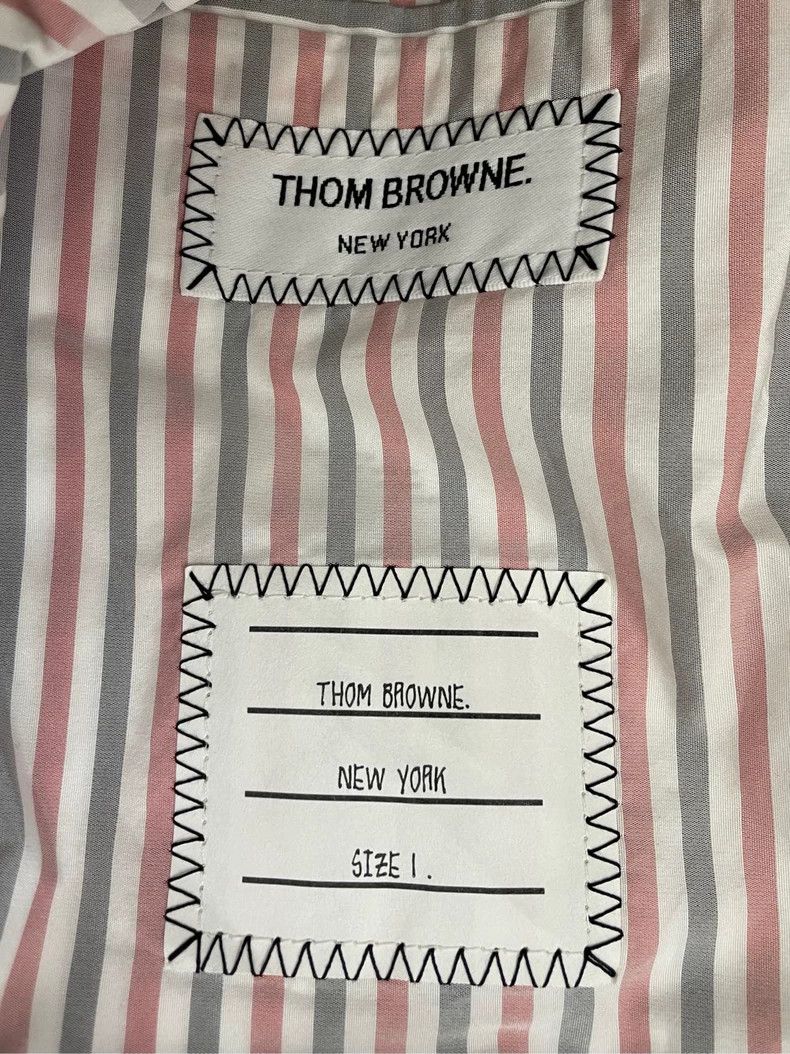 Thom Browne Thom browne White striped four-stripe hooded down jacket 25 Size US S / EU 44-46 / 1 - 5 Thumbnail
