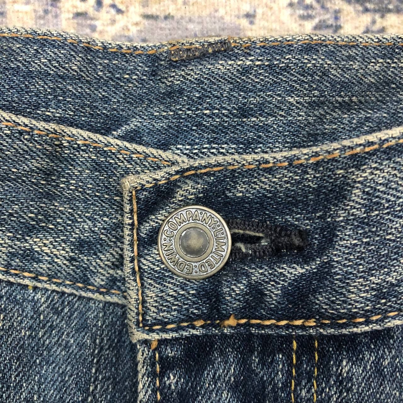 Edwin P45 EDWIN XV JAPAN VINTAGE LOOSE JEANS Size US 32 / EU 48 - 11 Thumbnail