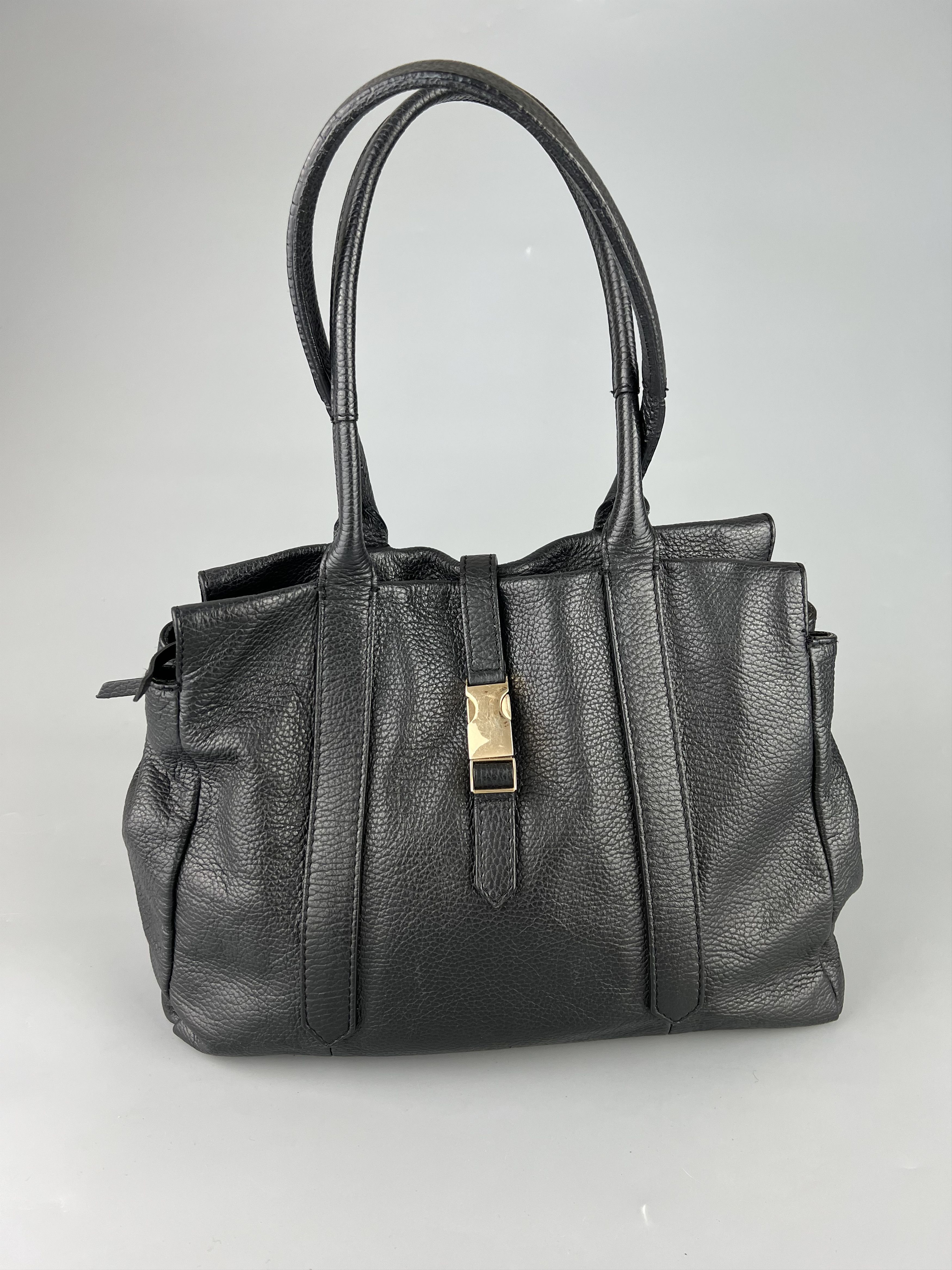 Gianni Chiarini Gianni Chiarini Black Leather Shoulder Bag Size ONE SIZE - 1 Thumbnail