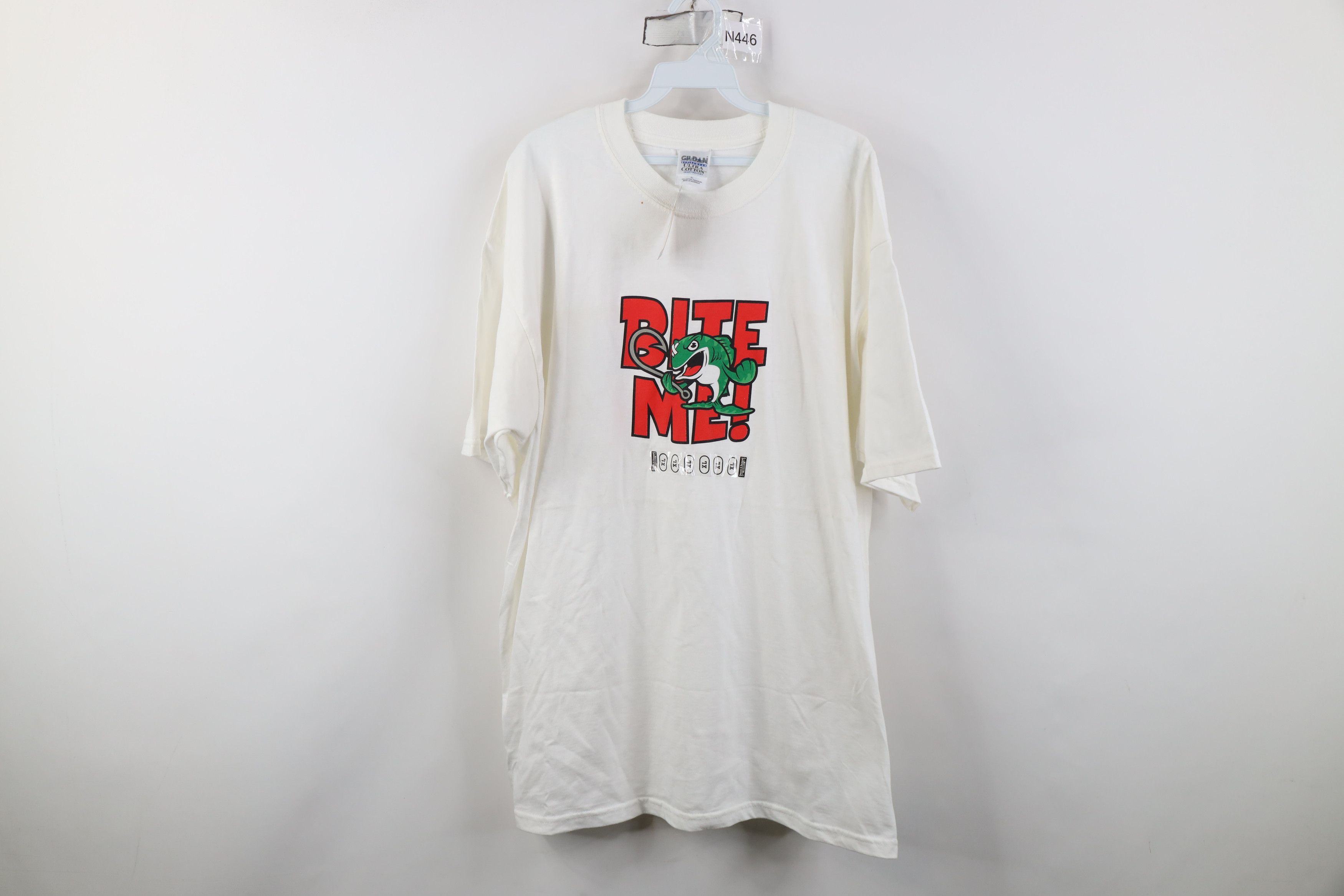 Vintage Deadstock Vintage Y2K Streetwear Fish Fishing T-Shirt White Size US XL / EU 56 / 4 - 1 Thumbnail