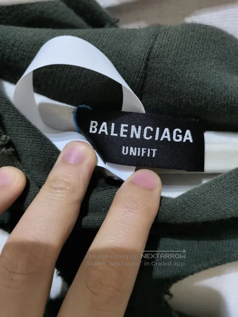 Balenciaga Balenciaga Faux Two-Piece Hooded Sweatshirt Size US M / EU 48-50 / 2 - 2 Thumbnail