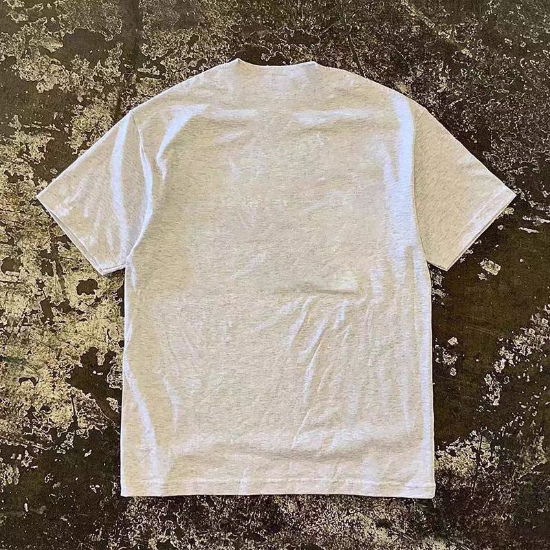 Vintage Gray casual retro floral print cotton t-shirt Size US M / EU 48-50 / 2 - 2 Thumbnail