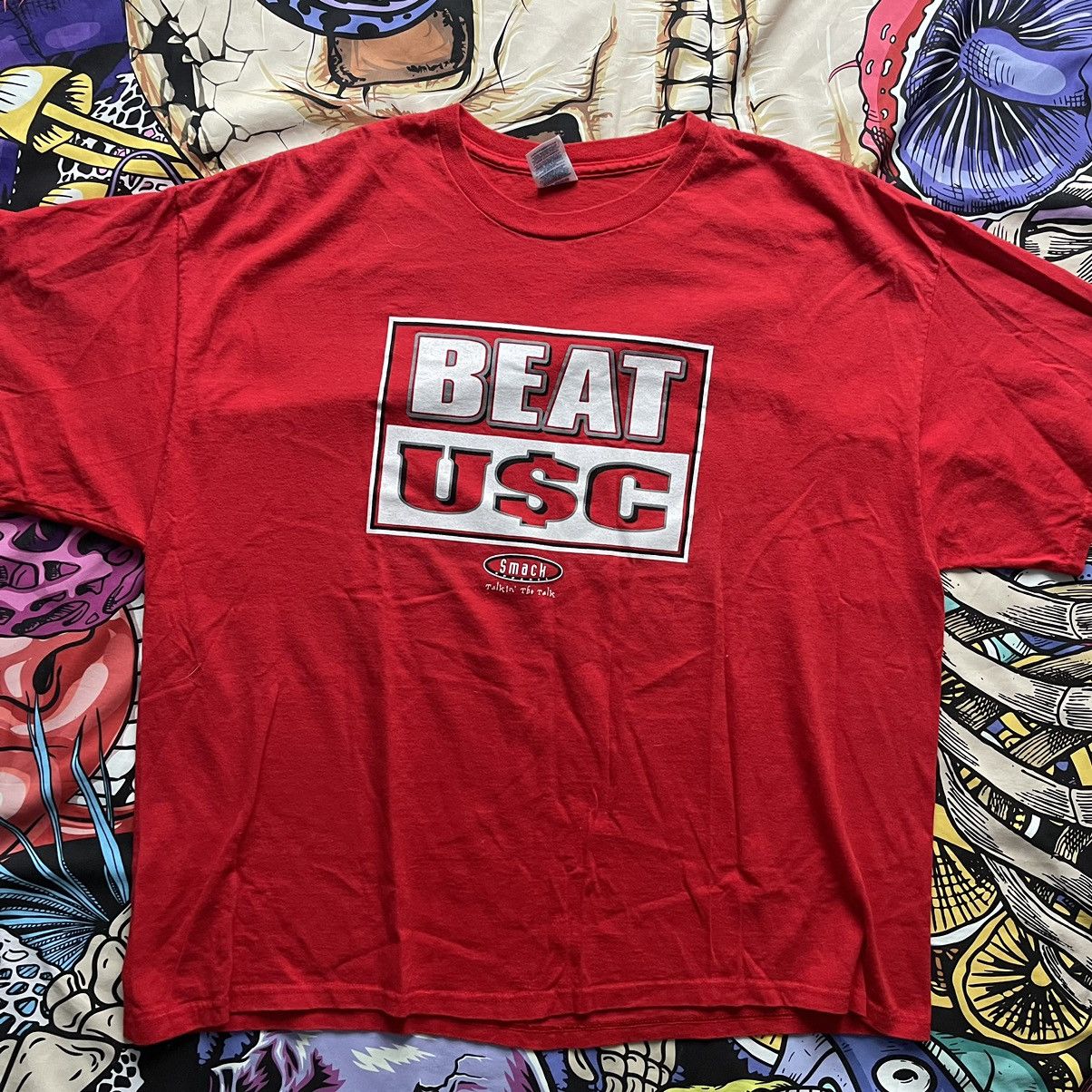 Delta Vintage Red Beat USC Smack Talk Tee Size US XXL / EU 58 / 5 - 2 Thumbnail