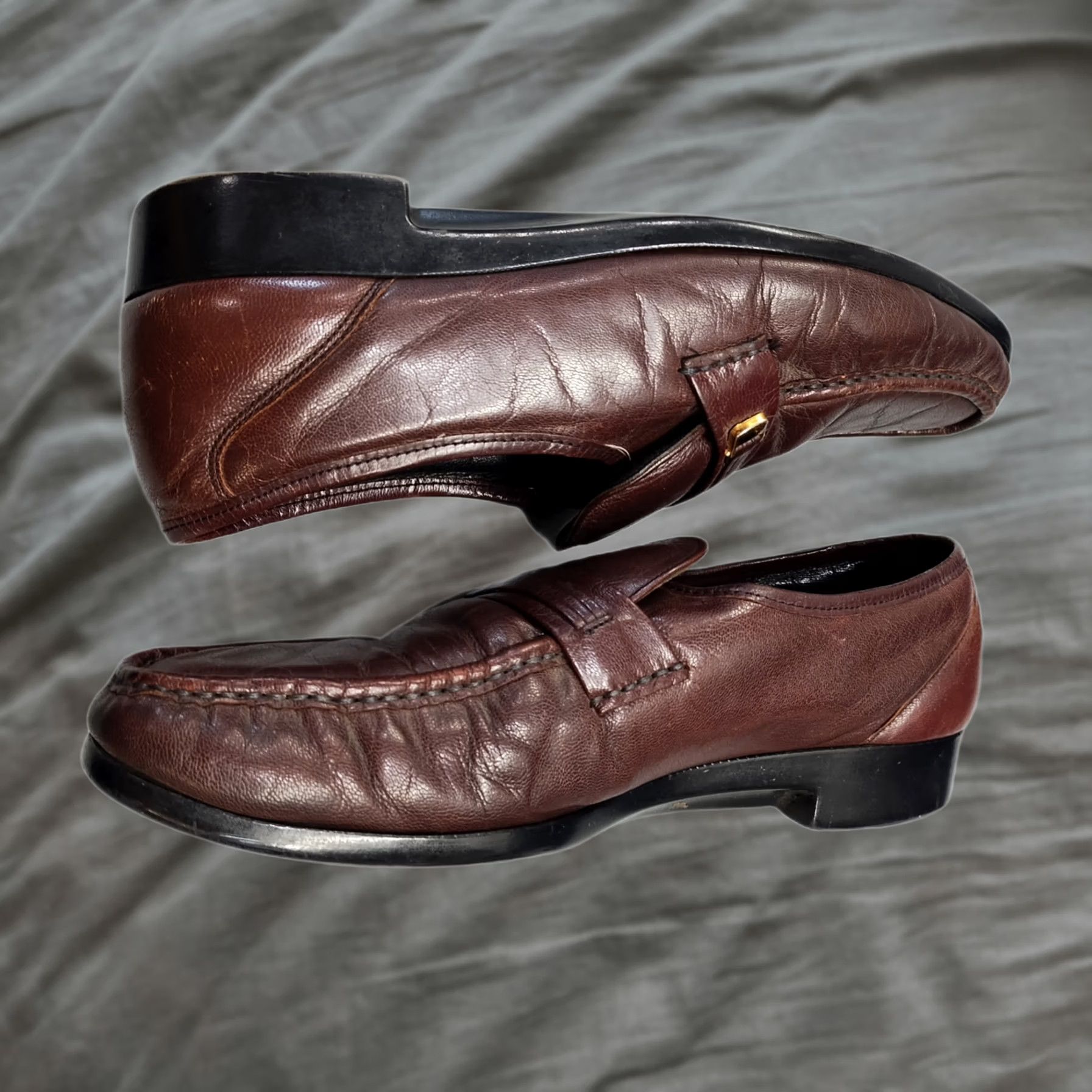 Florsheim Florsheim Riva Loafers Mens US 9.5 Brown Moc Toe Slip On Comfortech Casual Size US 10 / EU 43 - 1 Thumbnail