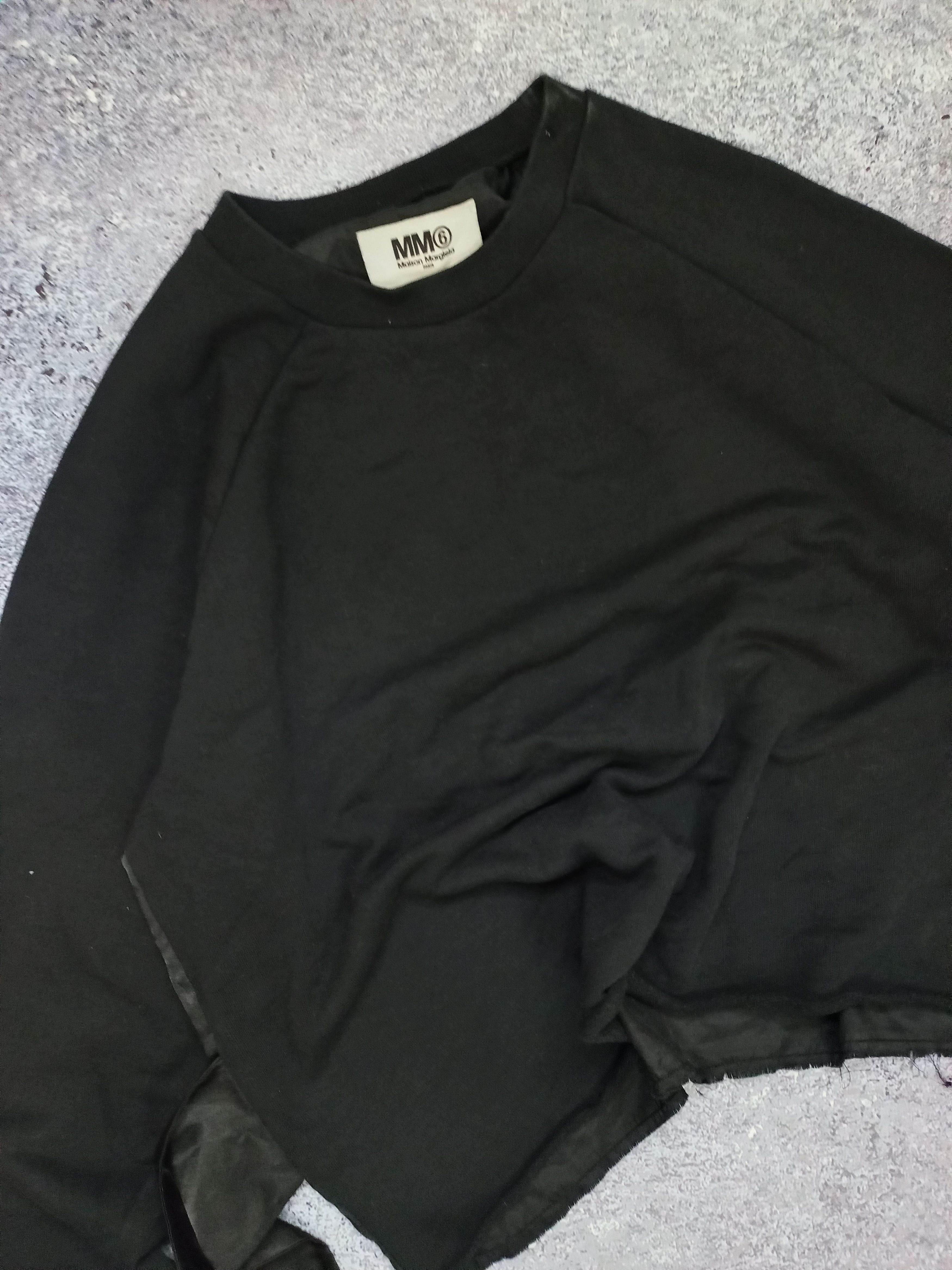 MM6 Maison Margiela MM6 Black Bow Back Sweatshirt Size L / US 10 / IT 46 - 3 Thumbnail