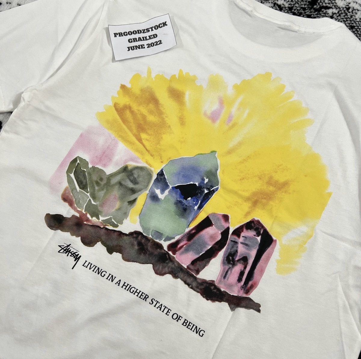 Stussy STUSSY HIGHER STATE TEE IN WHITE SIZE XLARGE Size US XL / EU 56 / 4 - 2 Thumbnail
