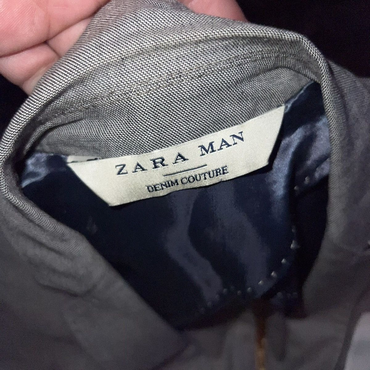 Zara ZARA MAN Denim Couture Blazer Jacket Sz 38 Size 38R - 2 Thumbnail