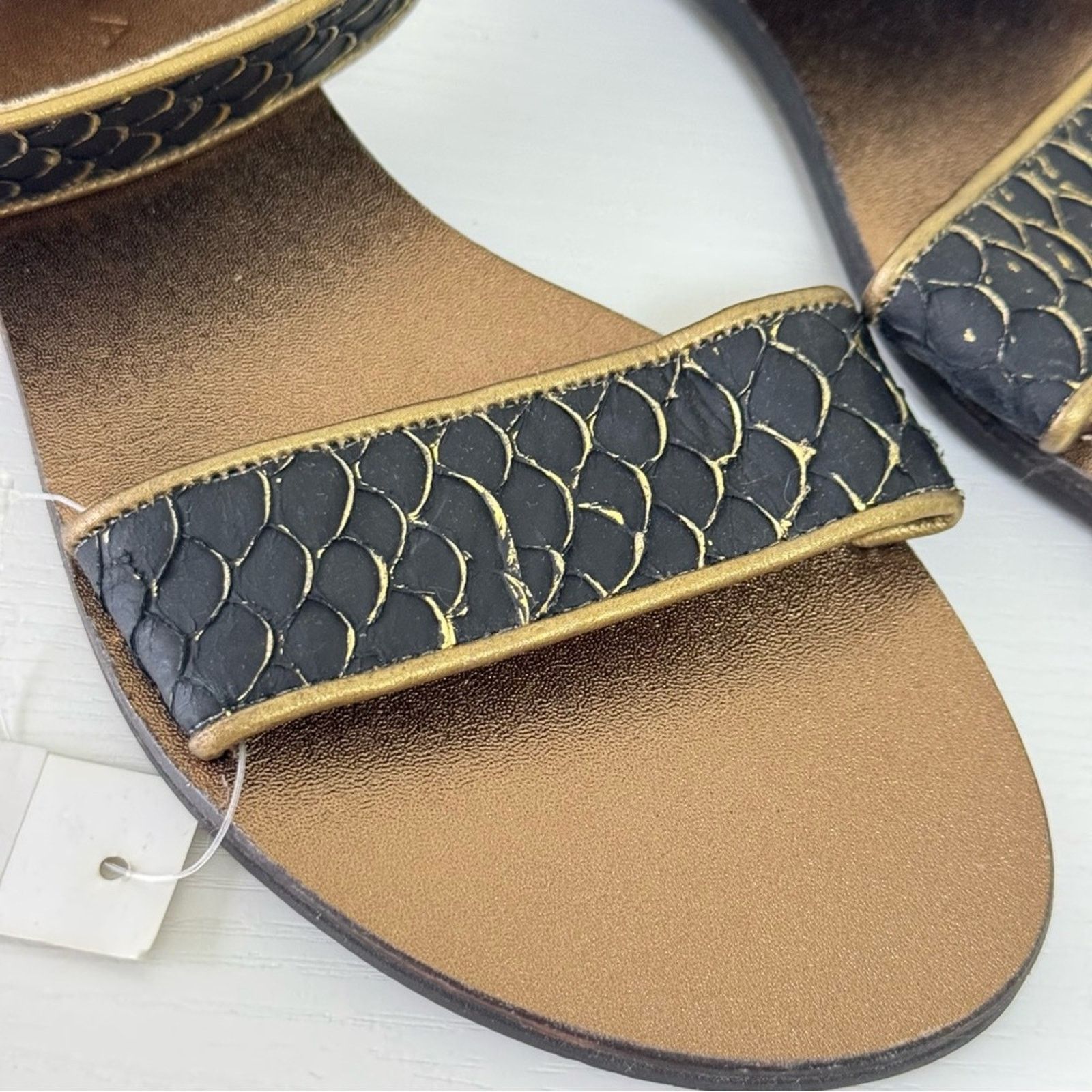 NBDN Nobrandedon New! Zingara Stylish Black and Tan Sandals, Size 8 Size US 8 / IT 38 - 4 Thumbnail