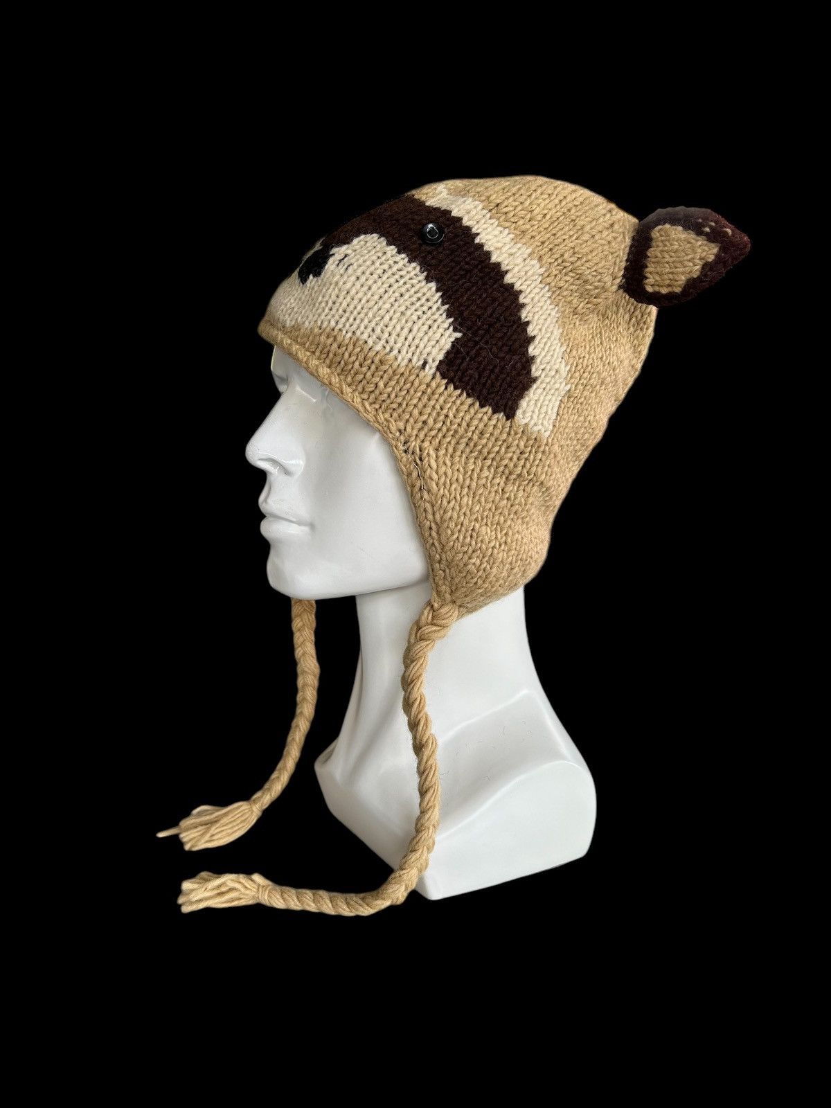 Japanese Brand × Kapital × Vintage Bunny Horn Devil Knitted Wool Beanie Hats☠️☠️ Size ONE SIZE - 2 Thumbnail