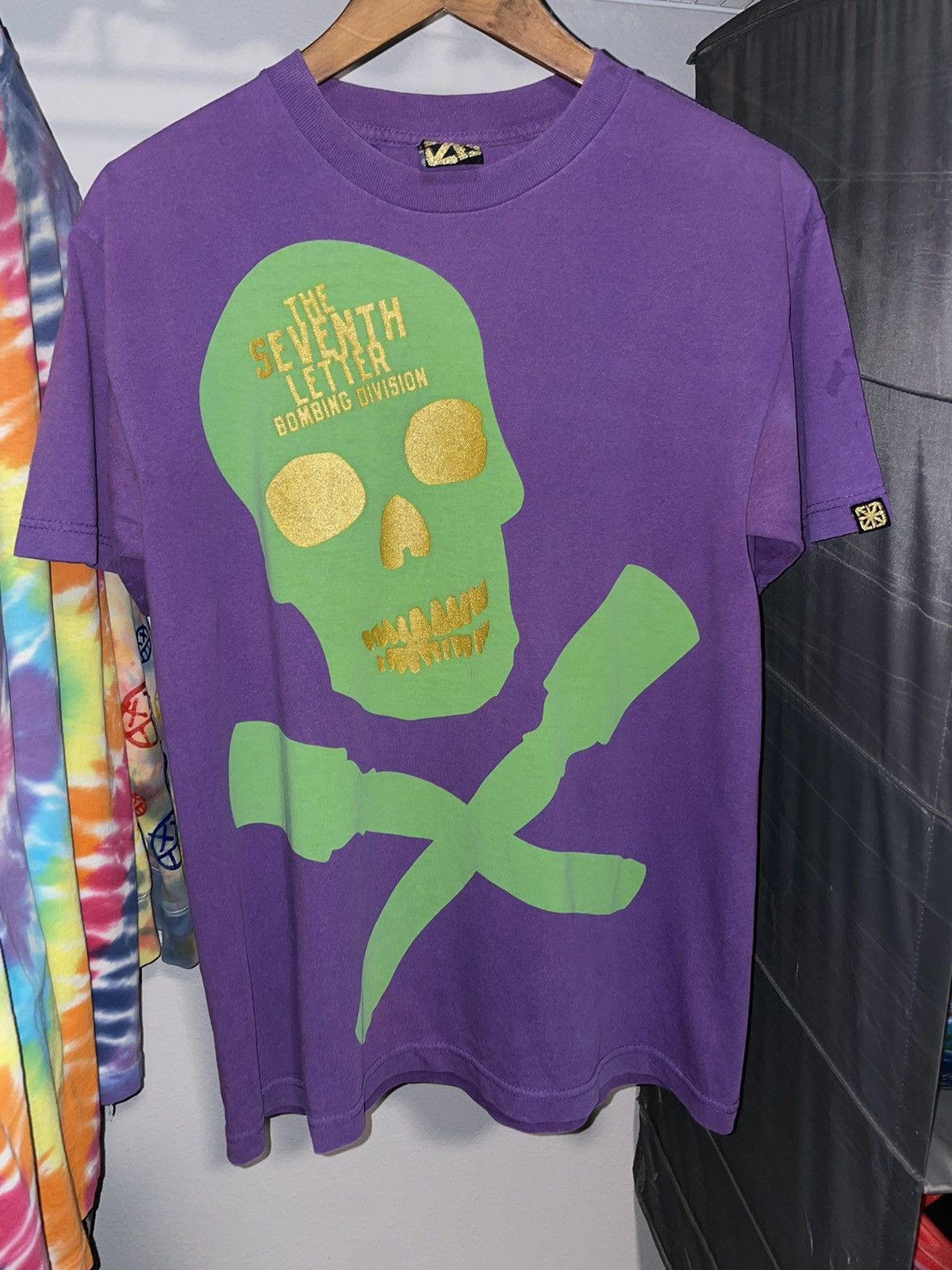 The Seventh Letter × Vintage The Seventh Letter Bombing Squad Cross bones T Shirt Size US M / EU 48-50 / 2 - 8 Thumbnail