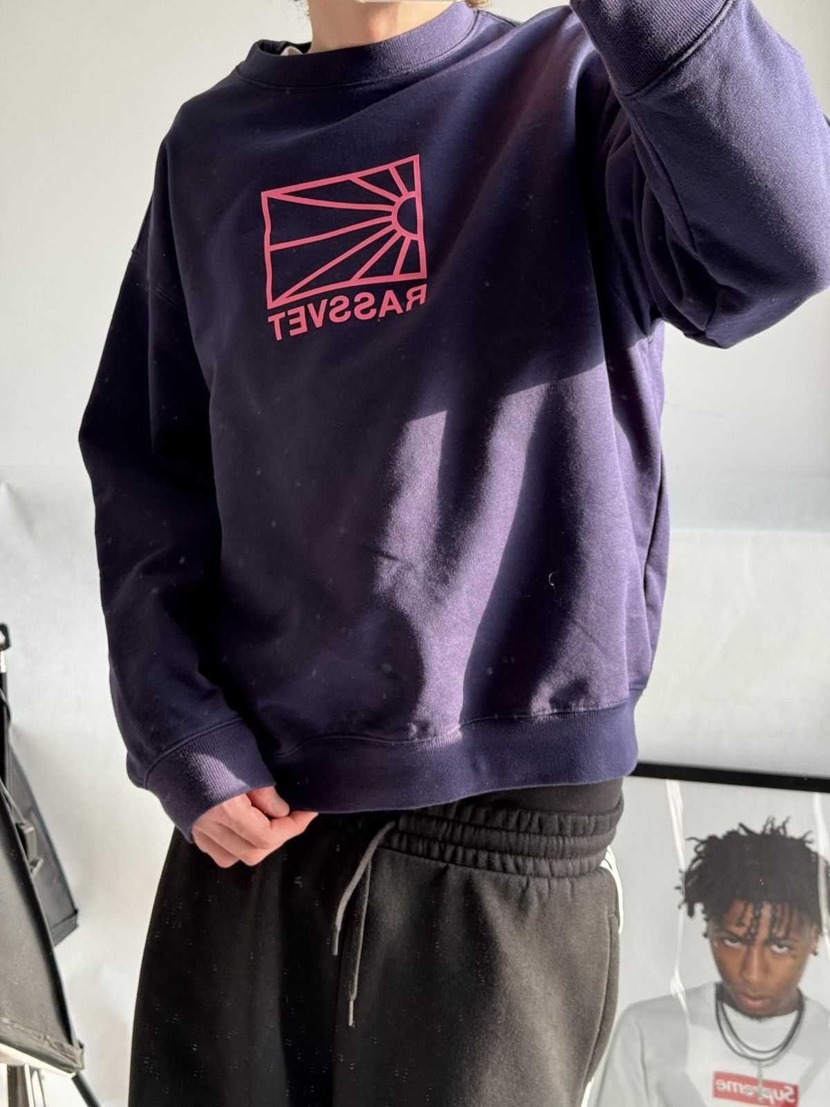Gosha Rubchinskiy Rassvet Big Spell Out Logo Baggy Sweatshirt Size US M / EU 48-50 / 2 - 19 Thumbnail