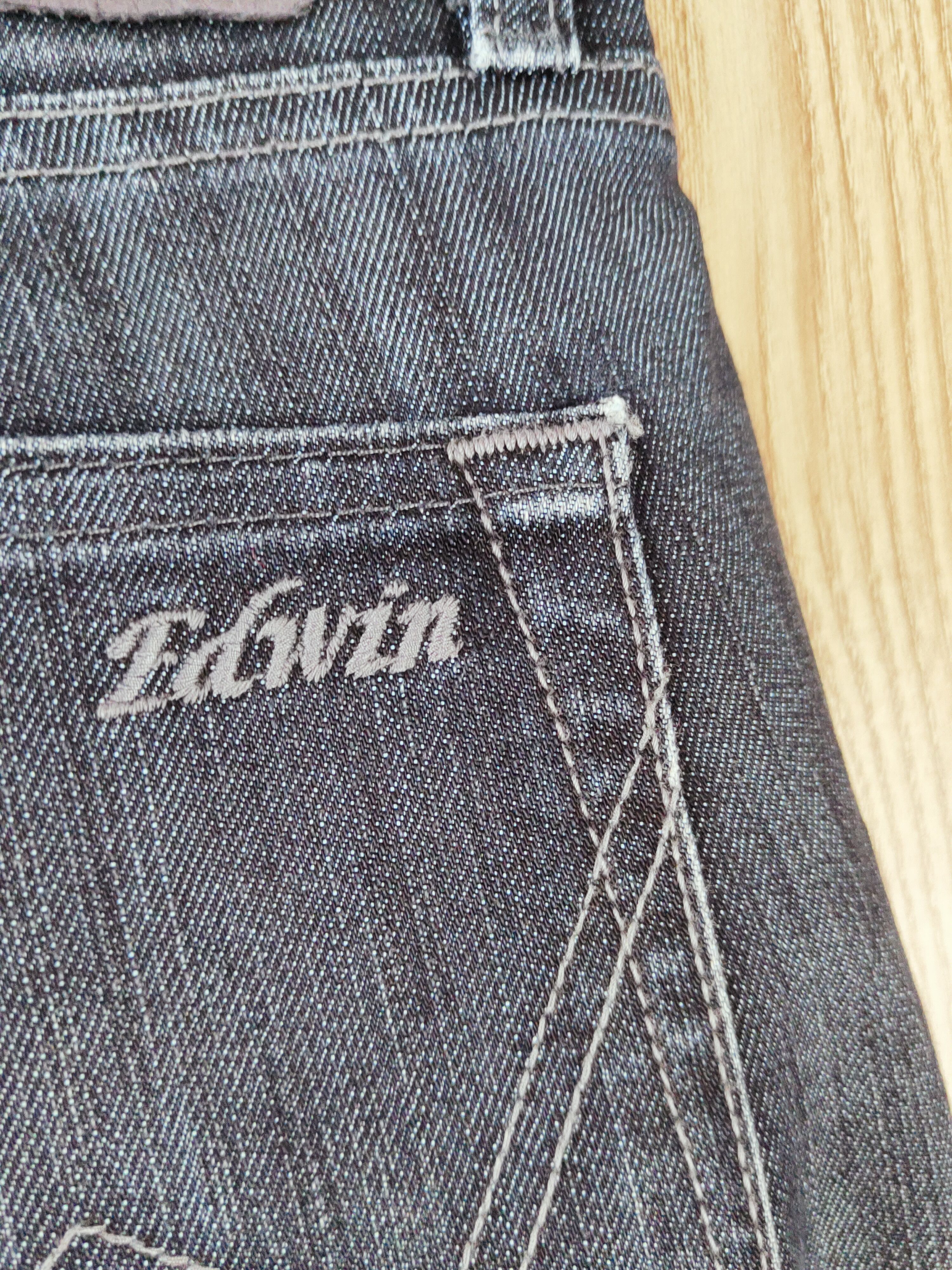 Edwin Edwin Black Distressed Ripped Jeans #W791 Size US 32 / EU 48 - 8 Thumbnail