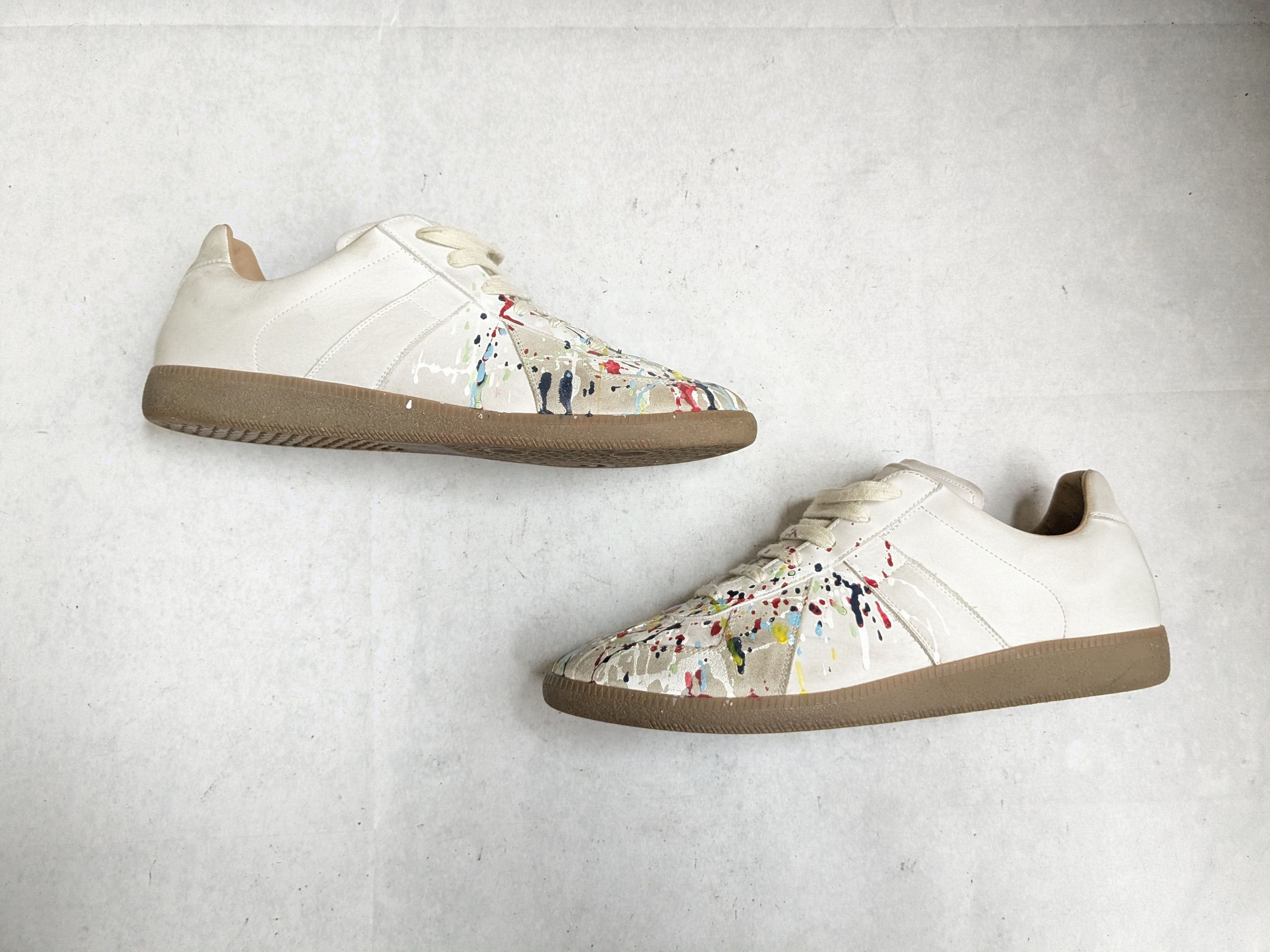 Maison Margiela Replica GAT Paint Splatter 14 47 Low Top Gum