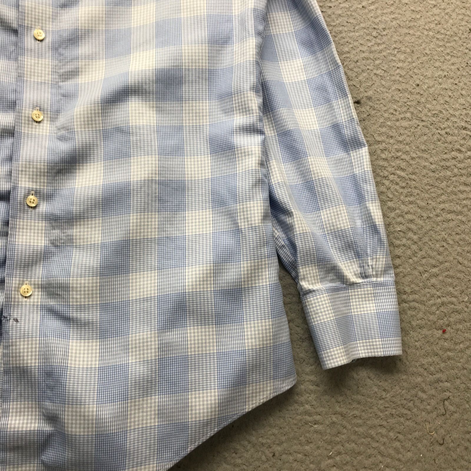 Brooks Brothers Brooks Brothers Regent Non Iron Boys Youth Small Blue White Size US S / EU 44-46 / 1 - 8 Thumbnail