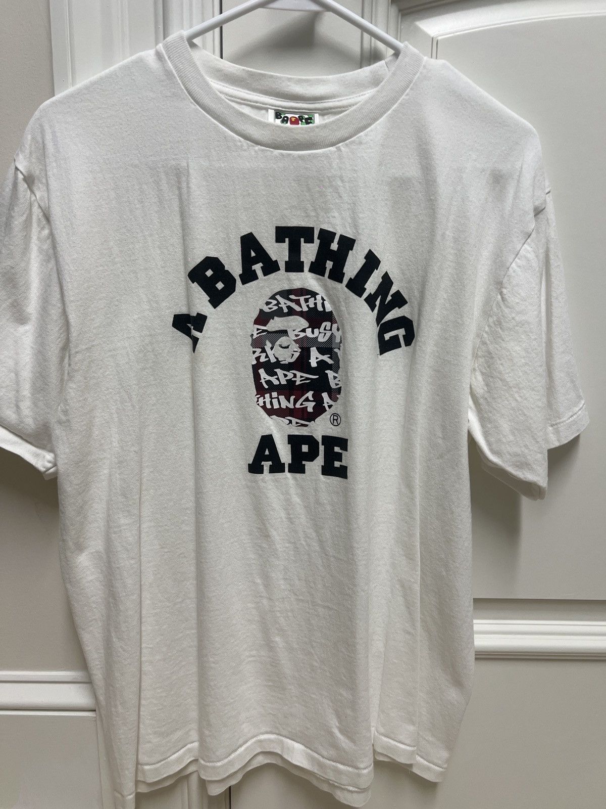 Bape Bape Graffiti Check College Tee Size US L / EU 52-54 / 3 - 2 Thumbnail