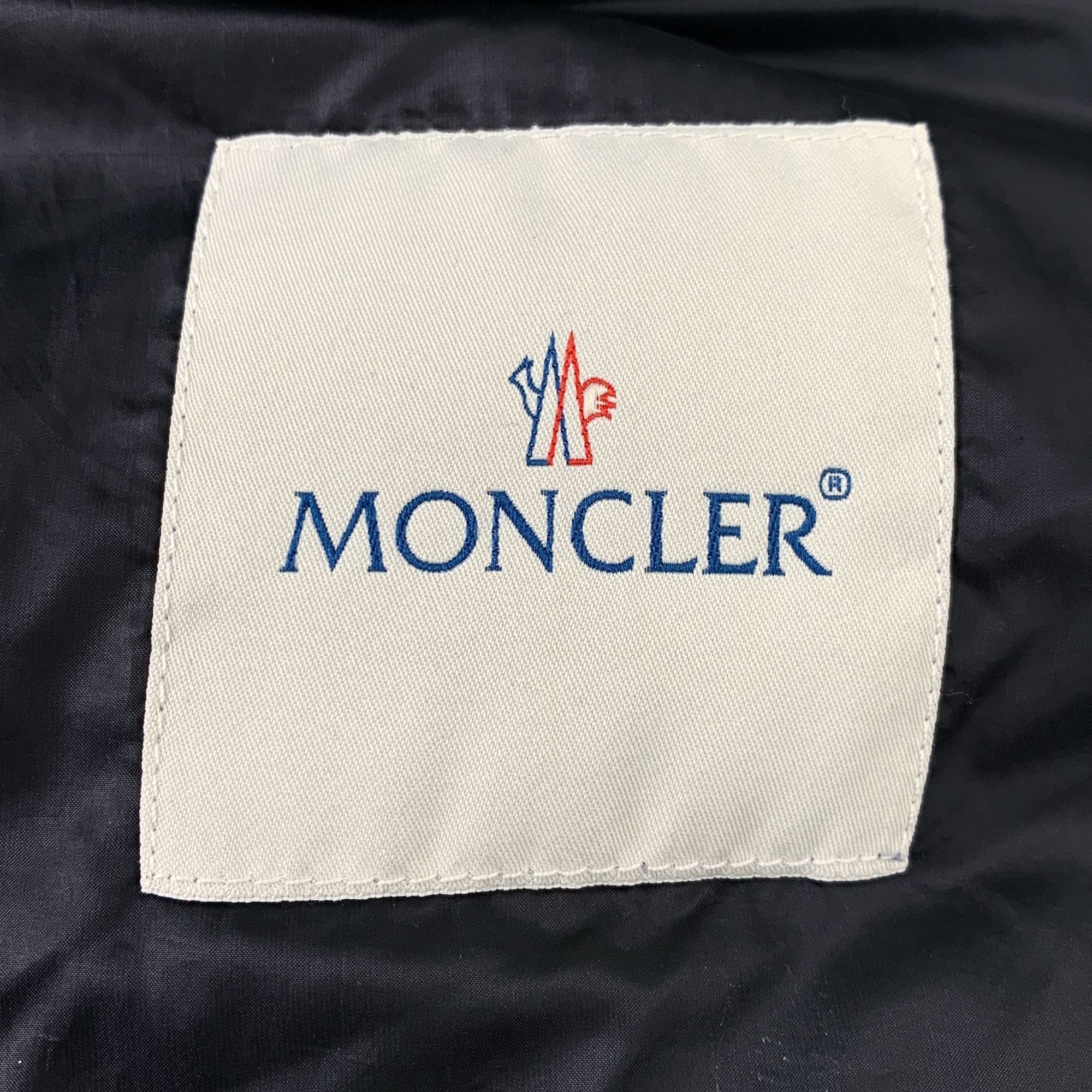 Moncler [Moncler] Dustin Black Logo Quilted Hooded Down Jacket 3 L Size L / US 10 / IT 46 - 2 Thumbnail