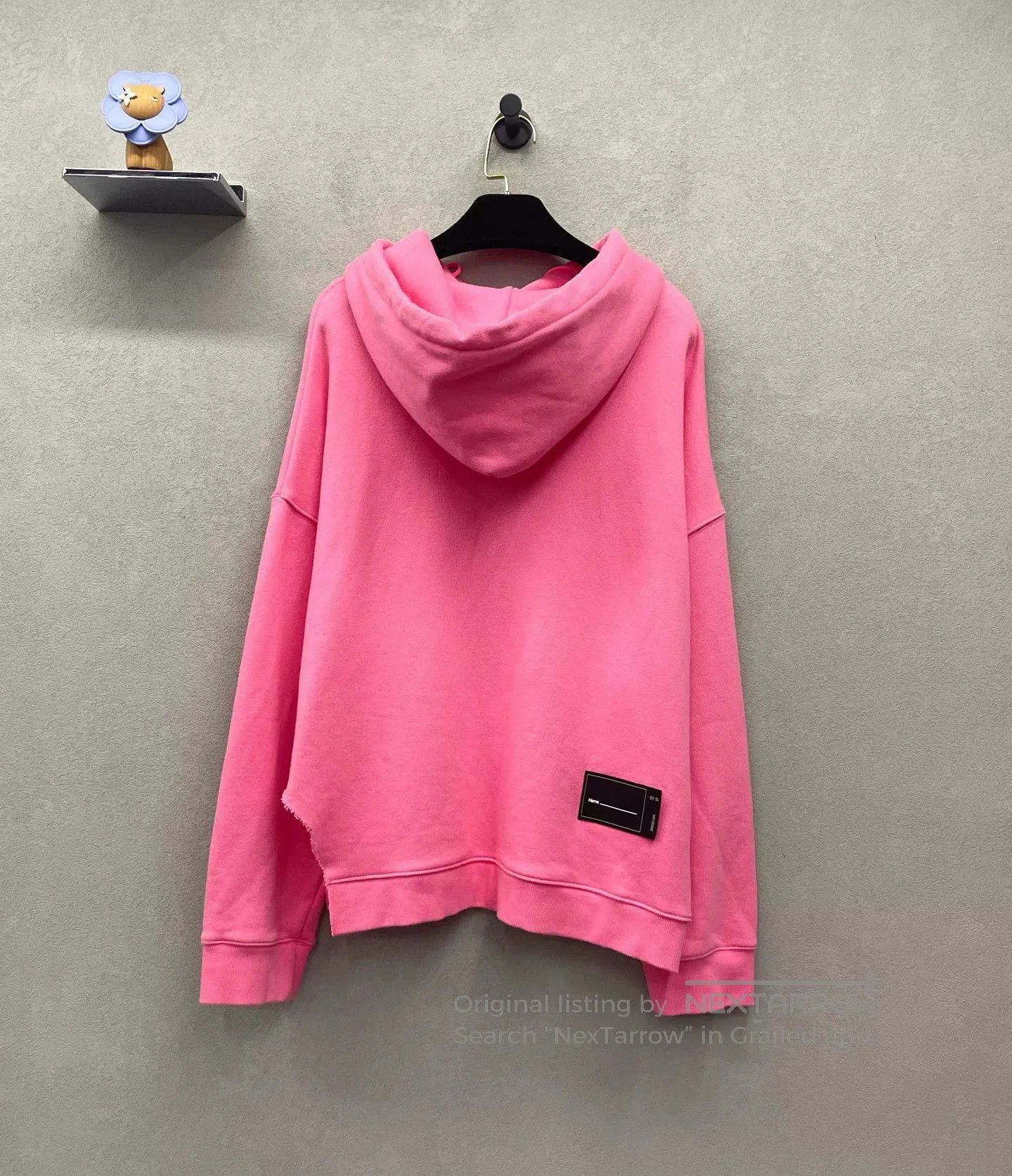 WE11DONE Welldone Pink Hoodie. Size S / US 4 / IT 40 - 2 Thumbnail