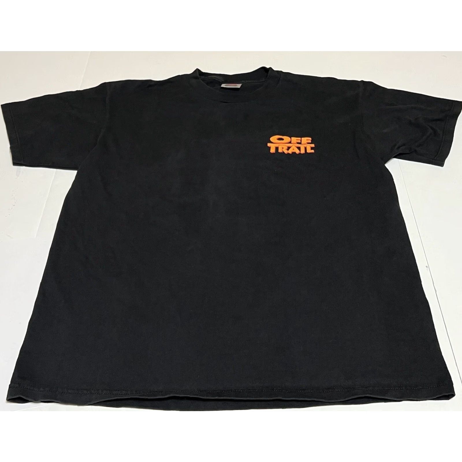 Vintage VINTAGE Off Trail T-Shirt Men L Black Crew Neck Short Sleeve 90s Graphic Back Logo Oneita KS Size US L / EU 52-54 / 3 - 3 Thumbnail