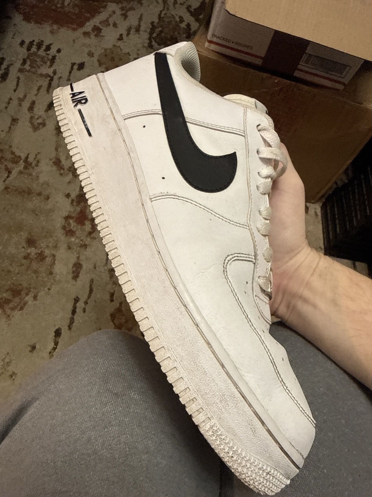 Nike Nike Air Force 1 ‘07 AN20 white/black, size 12, gently used Size US 12 / EU 45 - 6 Thumbnail