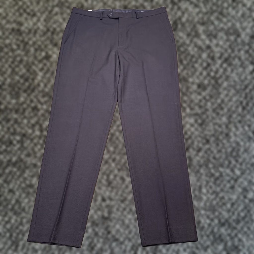 Nautica Nautica Dress Pants Mens 38x32 Black Straight Leg Flat Front Dry Clean Only Regular Fit Wedding Business Formal Pants Size US 38 / EU 54 - 1 Thumbnail
