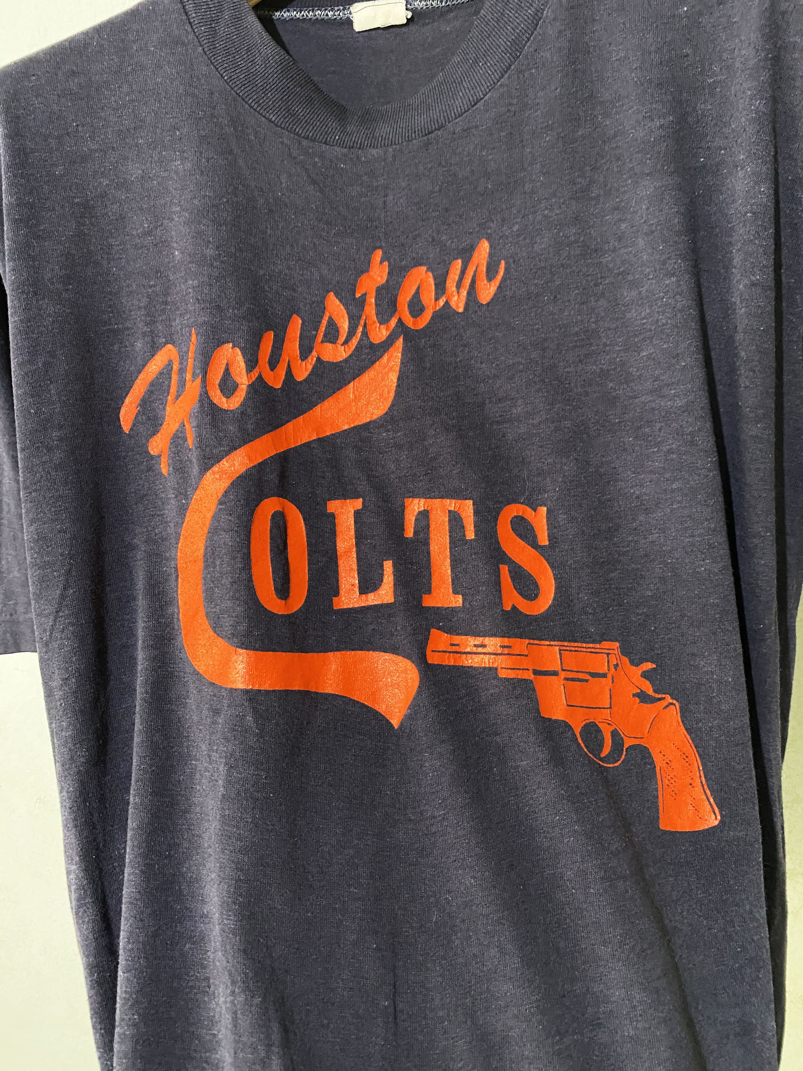 Band Tees × Vintage Vintage 80s Houseton Colts Shirt Size US L / EU 52-54 / 3 - 2 Thumbnail
