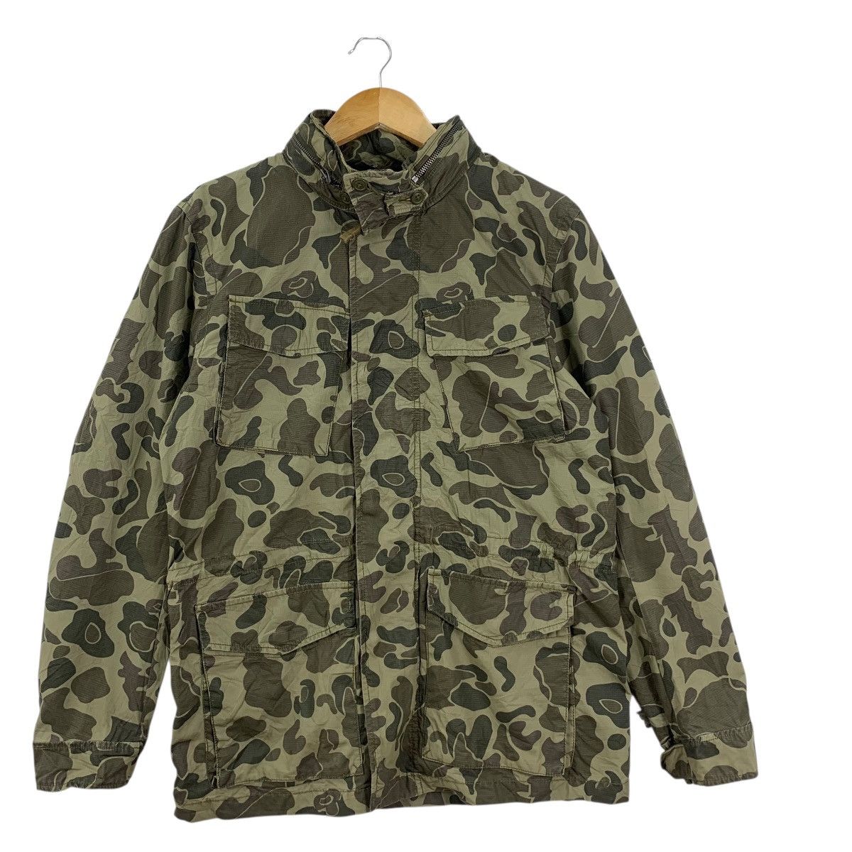 Gap Vintage GAP DUCK FROGSKIN Camouflage Outdoor Jacket Heavy Size US M / EU 48-50 / 2 - 5 Thumbnail