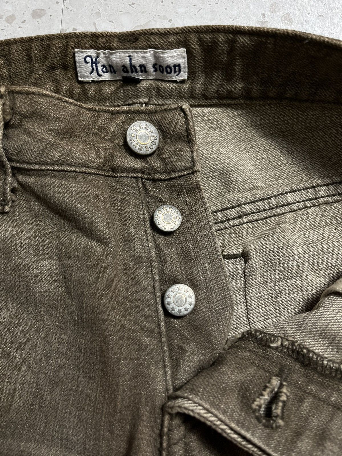 Le Grande Bleu (L.G.B.) Vintage han ahn soon flare jean distressed Size US 26 / EU 42 - 11 Thumbnail