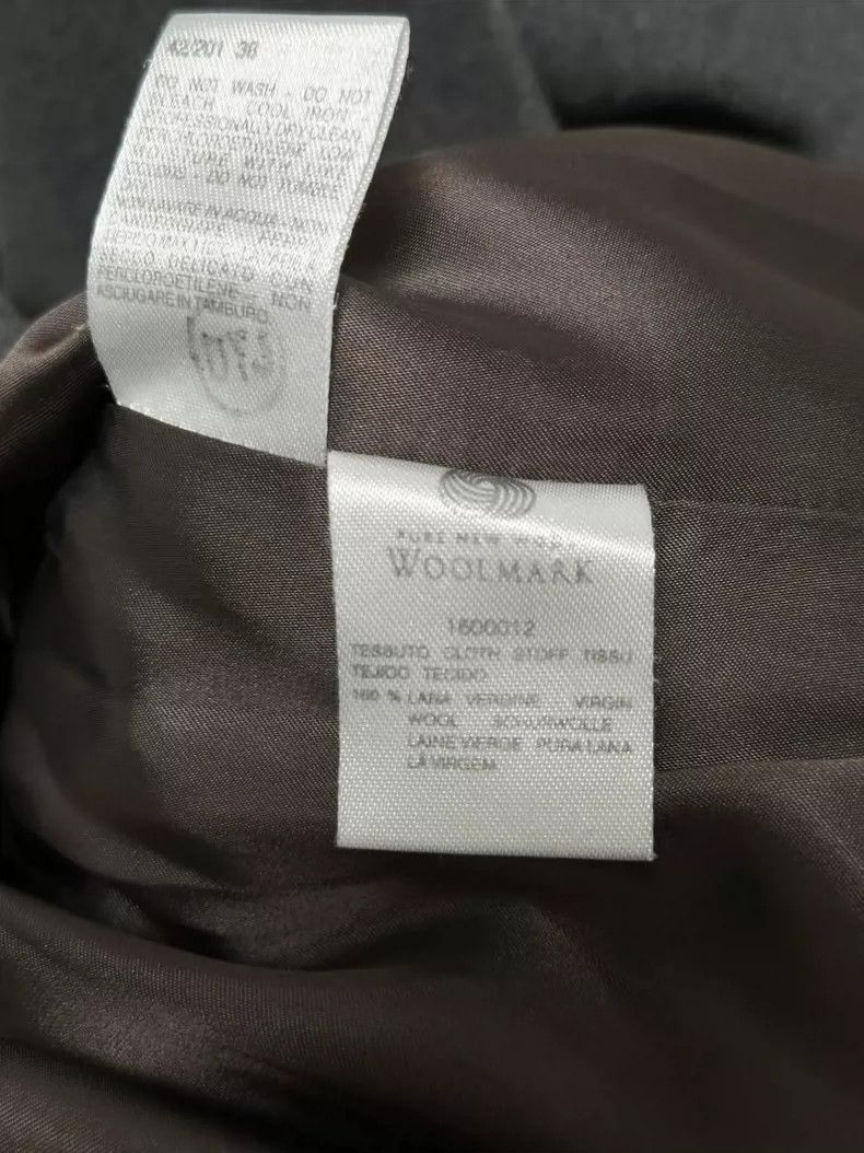 Max Mara Max Mara Smoke-grey buttoned woolen cocoon coat Size S / US 4 / IT 40 - 7 Thumbnail