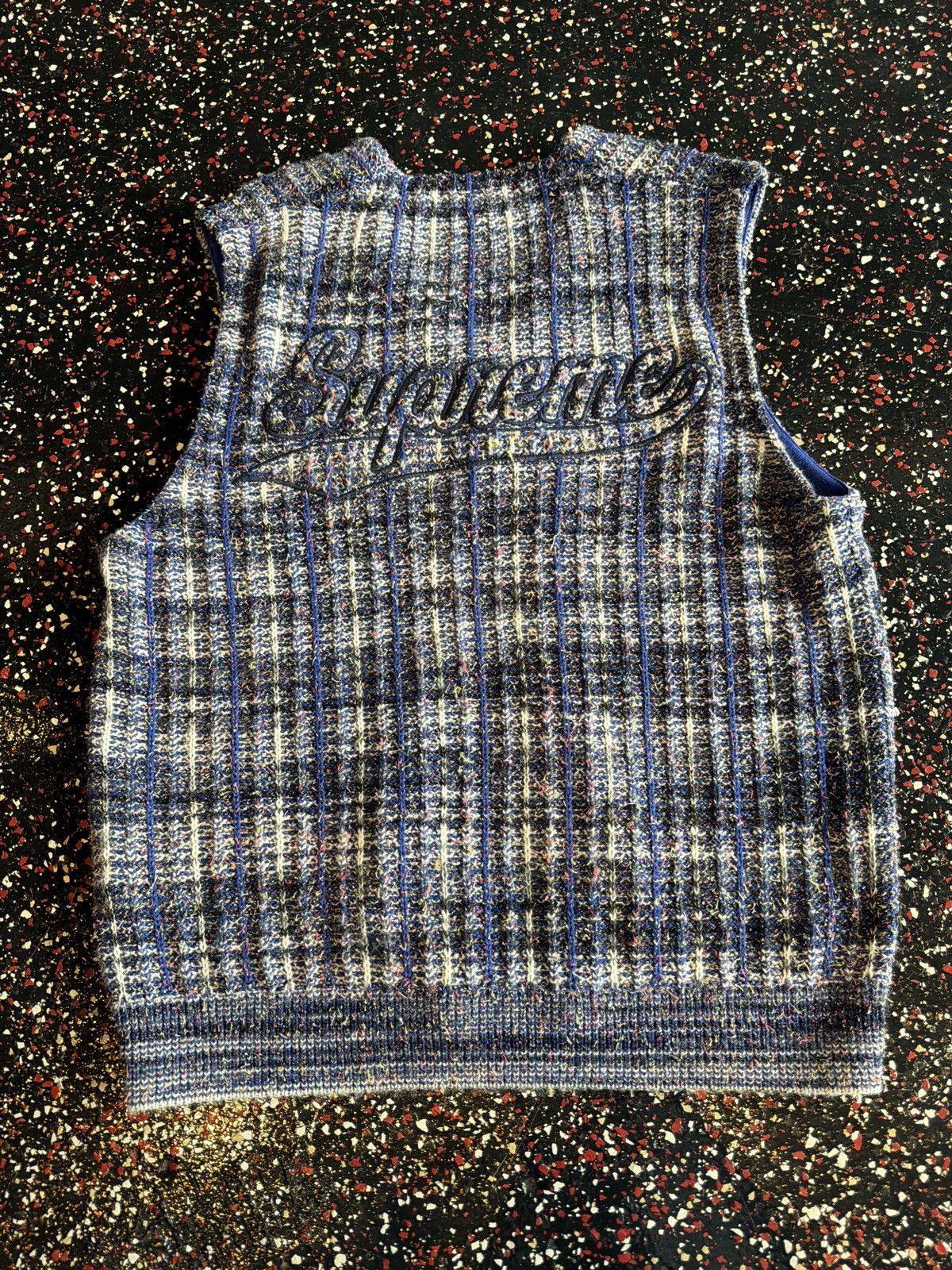 Supreme Supreme Speckled Crochet Vest Size US M / EU 48-50 / 2 - 2 Thumbnail