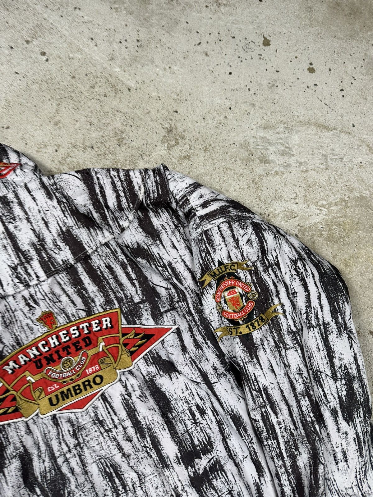 Umbro Vintage 90s Umbro x Manchester United Training Bomber Jacket Size US S / EU 44-46 / 1 - 14 Thumbnail