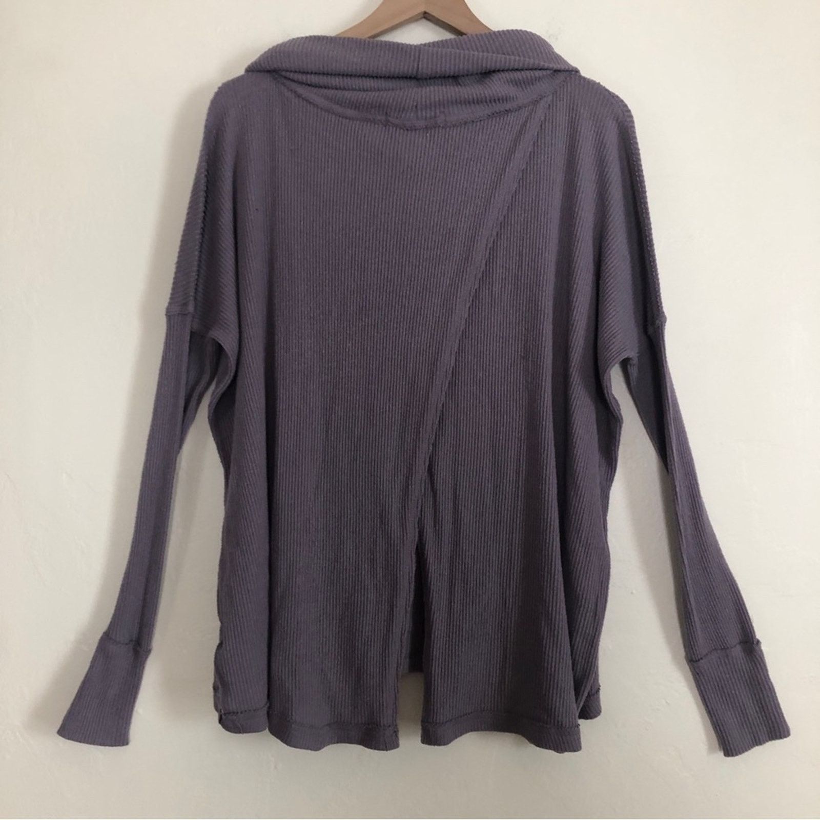 Free People Free People We the Free Purple Long Sleeve Cowl Neck Sweater Size S / US 4 / IT 40 - 9 Thumbnail